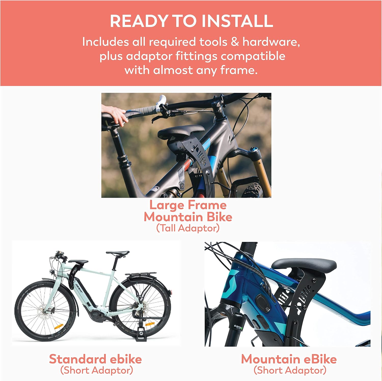 DO LITTLE Front-Mounted Kids Bike Seat for Active Riding