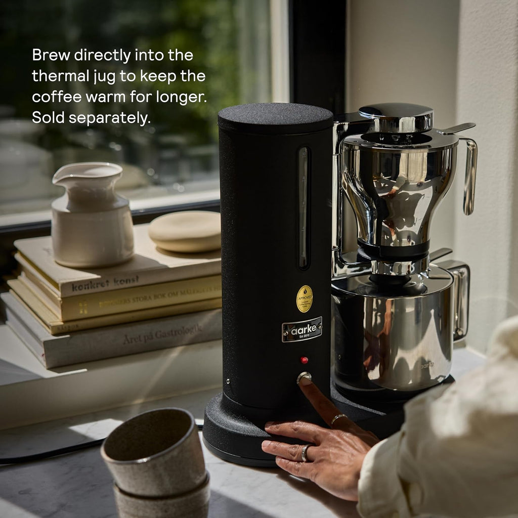 aarke Coffee Maker and Grinder Bundle - Premium Stainless Steel Coffee Maker and Electric Coffee Grinder Included, SCA-Certified, with 60 Grinder Settings, Matte Black