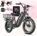 eAhora 2026 Juliet Pro 2 43-31Mph Electric Bike for Adults 5400W Dual Motor Ebike 60V/70Ah 48V/60Ah 200+Miles Long Range Electric Bicycle 20' Fat Tires Full Suspension Electric Mountain Bike
