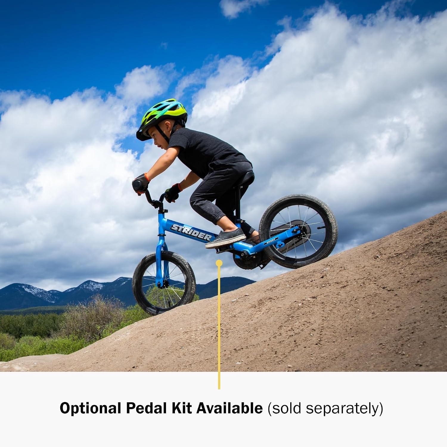 Strider 14x Classic, Balance Bike for Kids 3 to 6 Years - Includes Custom Grips, Padded Seat, Performance Footrest & All-Purpose Tires - Easy Assembly & Adjustments