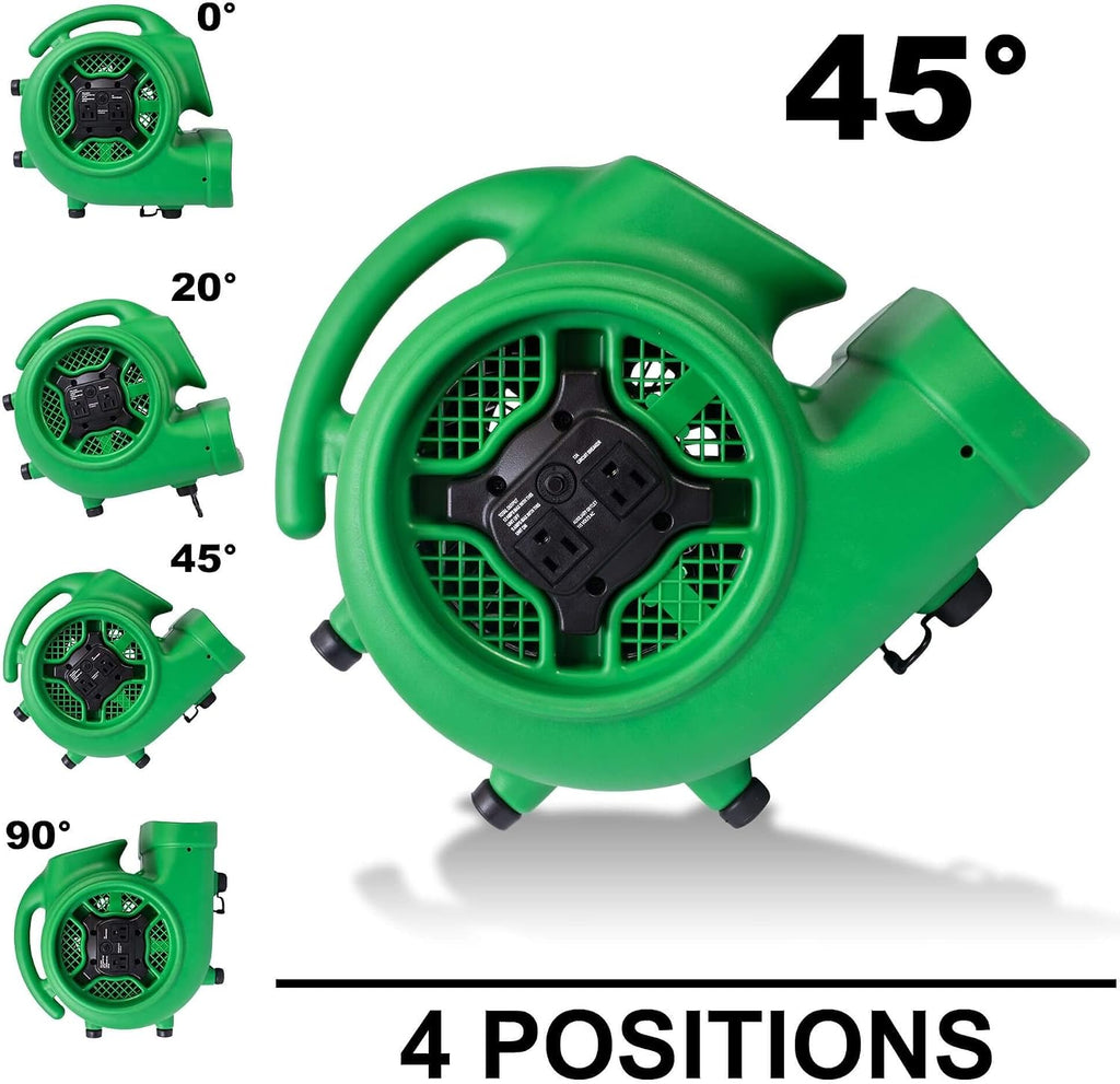 XPOWER Water Damage Cleanup & Restoration DIY Combo w/Commercial Grade Dehumidifier & Air Movers.