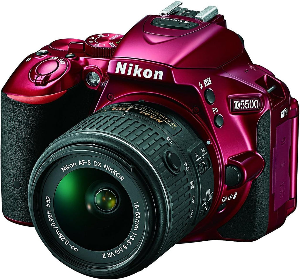 Nikon D5500 DX-format Digital SLR w/ 18-55mm VR II Kit (Red)