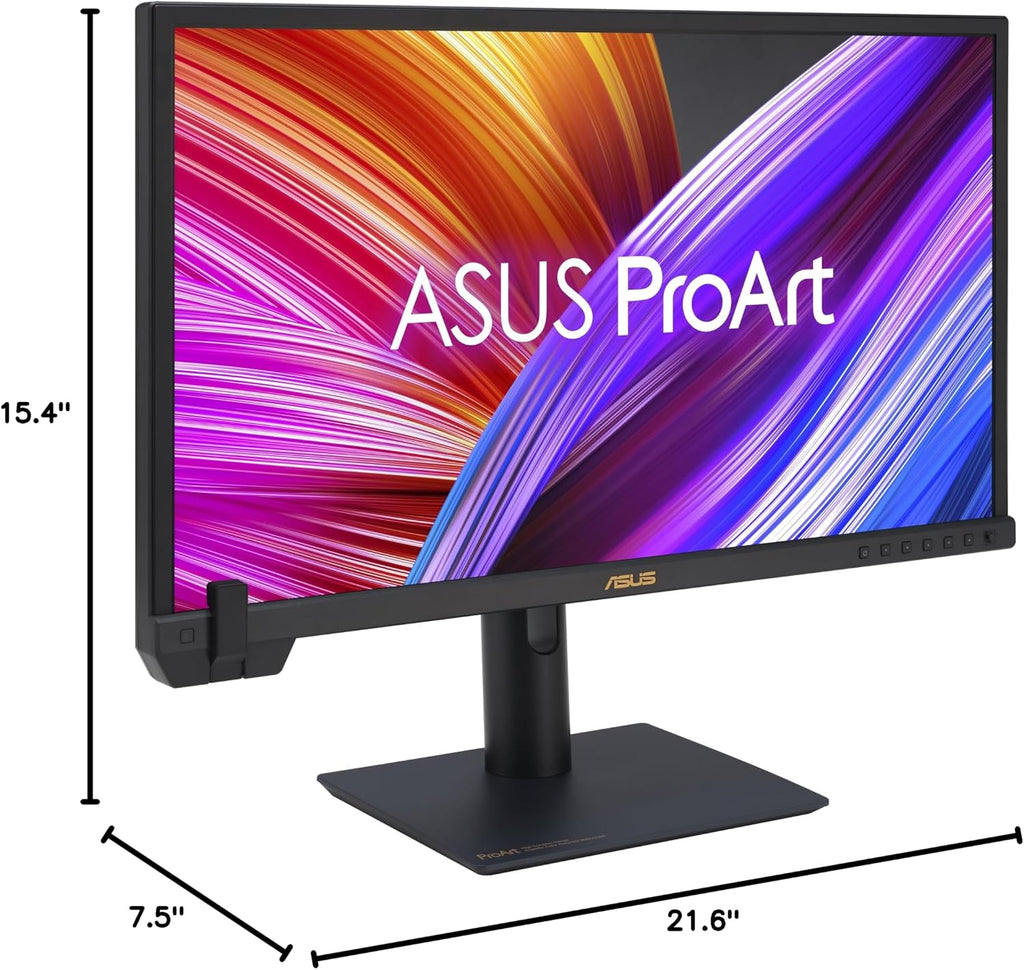 ASUS ProArt Display 24' 4K 12G-SDI HLG Professional Monitor (PA24US) - IPS, UHD (3840 x 2160), 99% Adobe RGB, 95% DCI-P3, ΔE < 1, USB-C, Built-in Motorized Colorimeter, Calman Ready, 3 Year Warranty