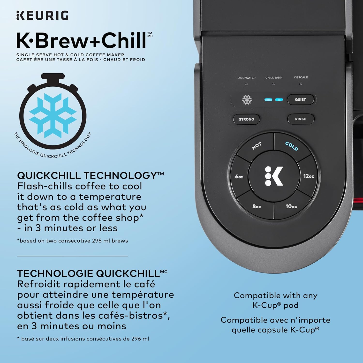 K-Brew+Chill, Single Serve Hot & Cold K-Cup Pod Coffee Maker