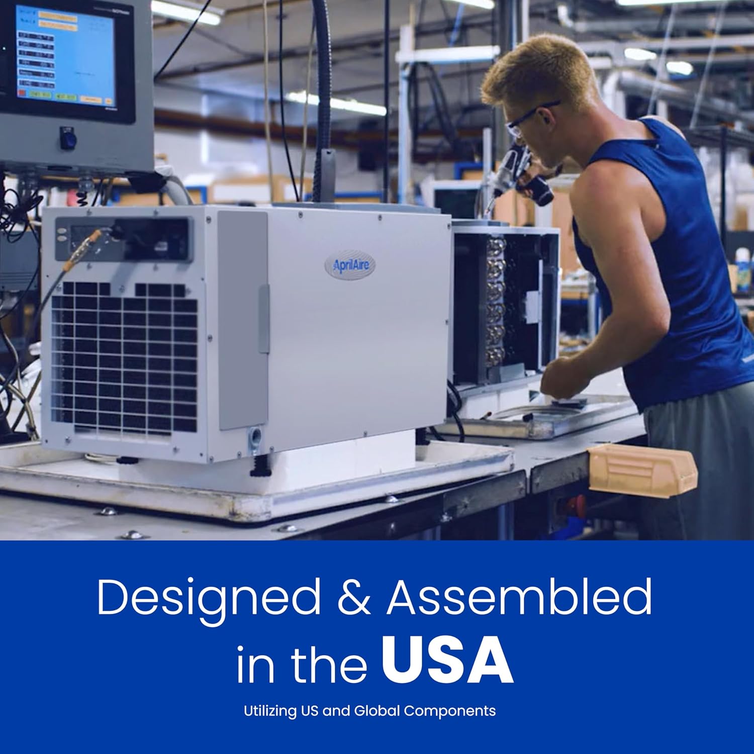 AprilAire E080 Pro 80-Pint Whole-House Dehumidifier, Energy Star Certified, Commercial-Grade for Basement, Crawlspace or Whole House up to 4,400 sq. ft.