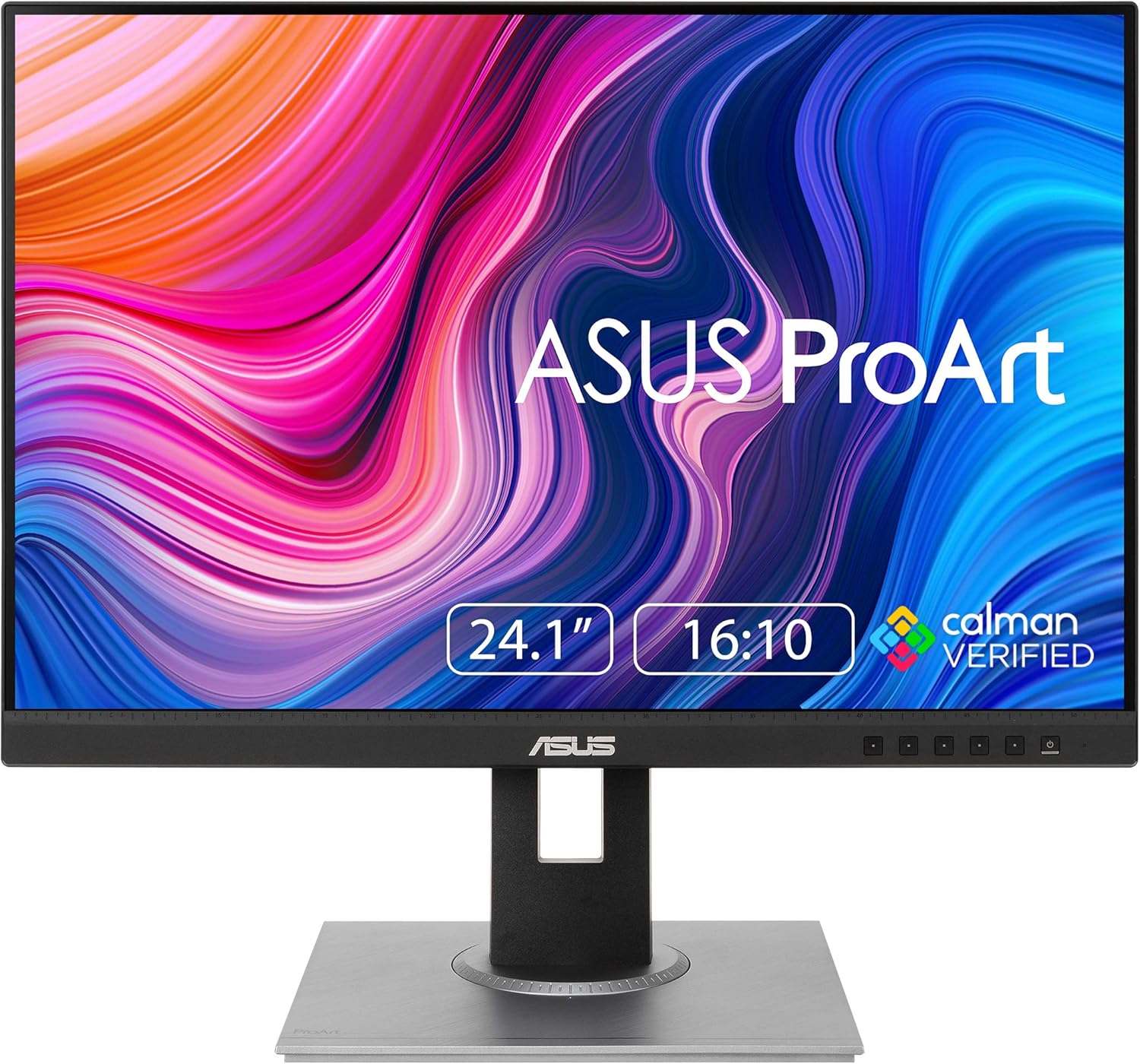 ASUS ProArt 24' Monitor - WUXGA (1920 x 1200), 16:10 Monitor, 100% sRGB/Rec.709 ΔE < 2, IPS, DisplayPort, HDMI, Calman Verified, Anti-Glare, Tilt, Pivot, Swivel, Height Adjustable - PA248QV