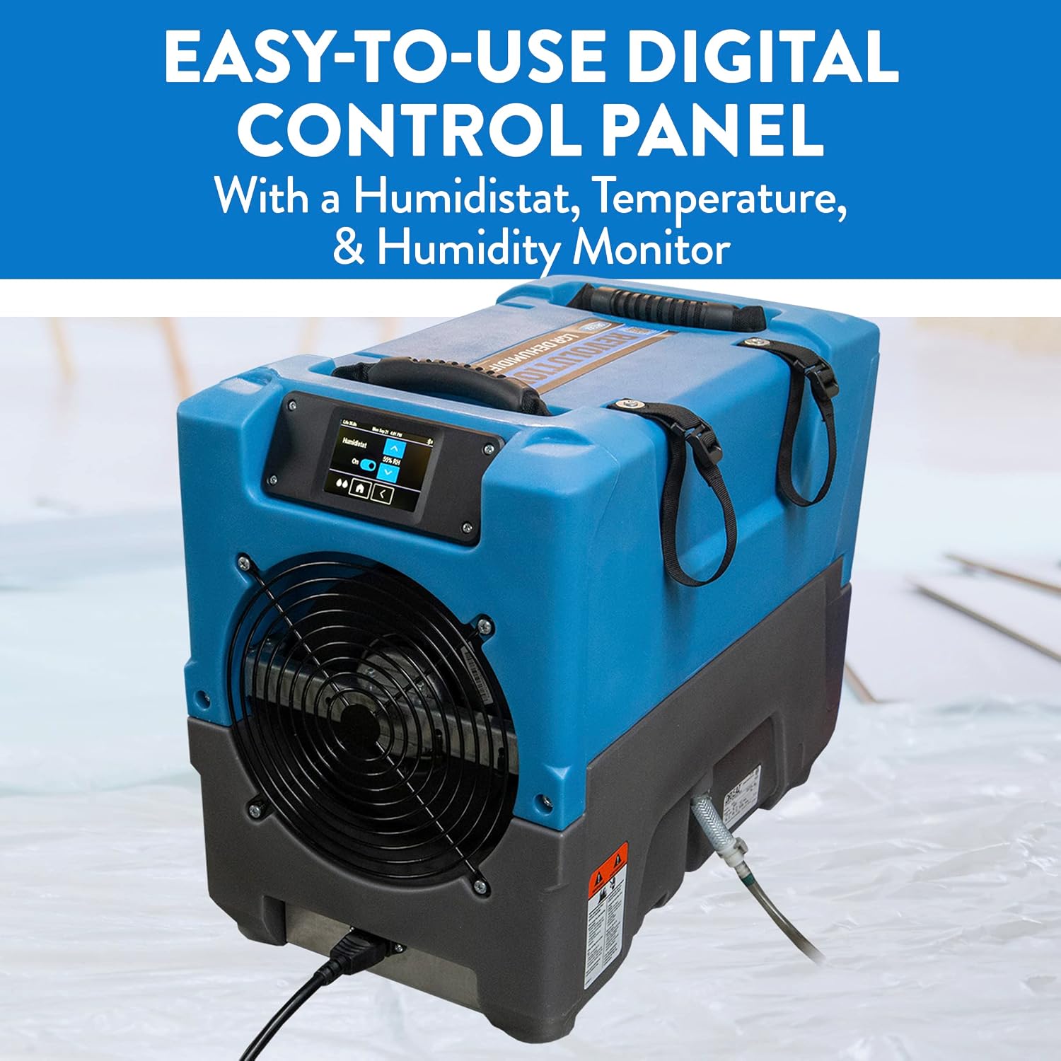 Dri-Eaz Revolution LGR Commercial Dehumidifier with Pump, 17 Gallon, Industrial Dehumidifier, Compact Dehumidifier