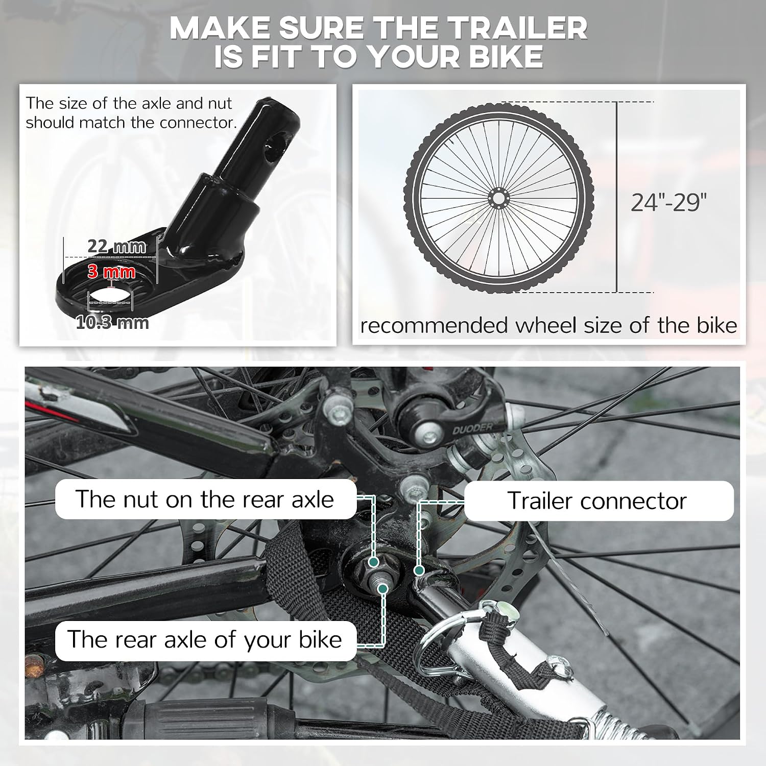 Aosom Elite 360 Swivel Bike Trailer for Kids Double Child Two-Wheel Bicycle Cargo Trailer with 2 Security Harnesses