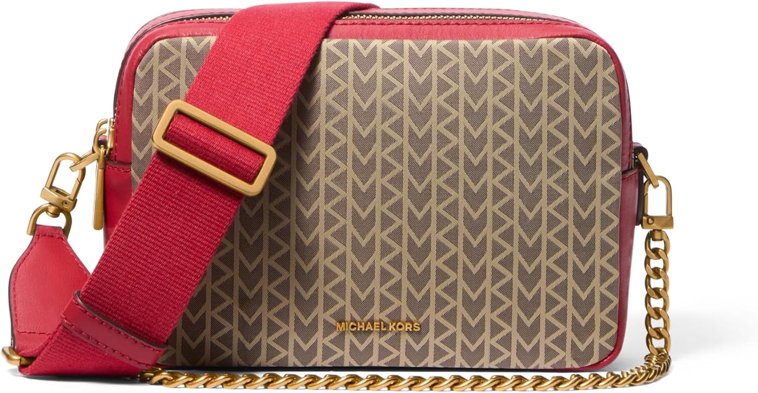 Michael Kors, Womens, Bryant Double Zip Chain Camera Crossbody