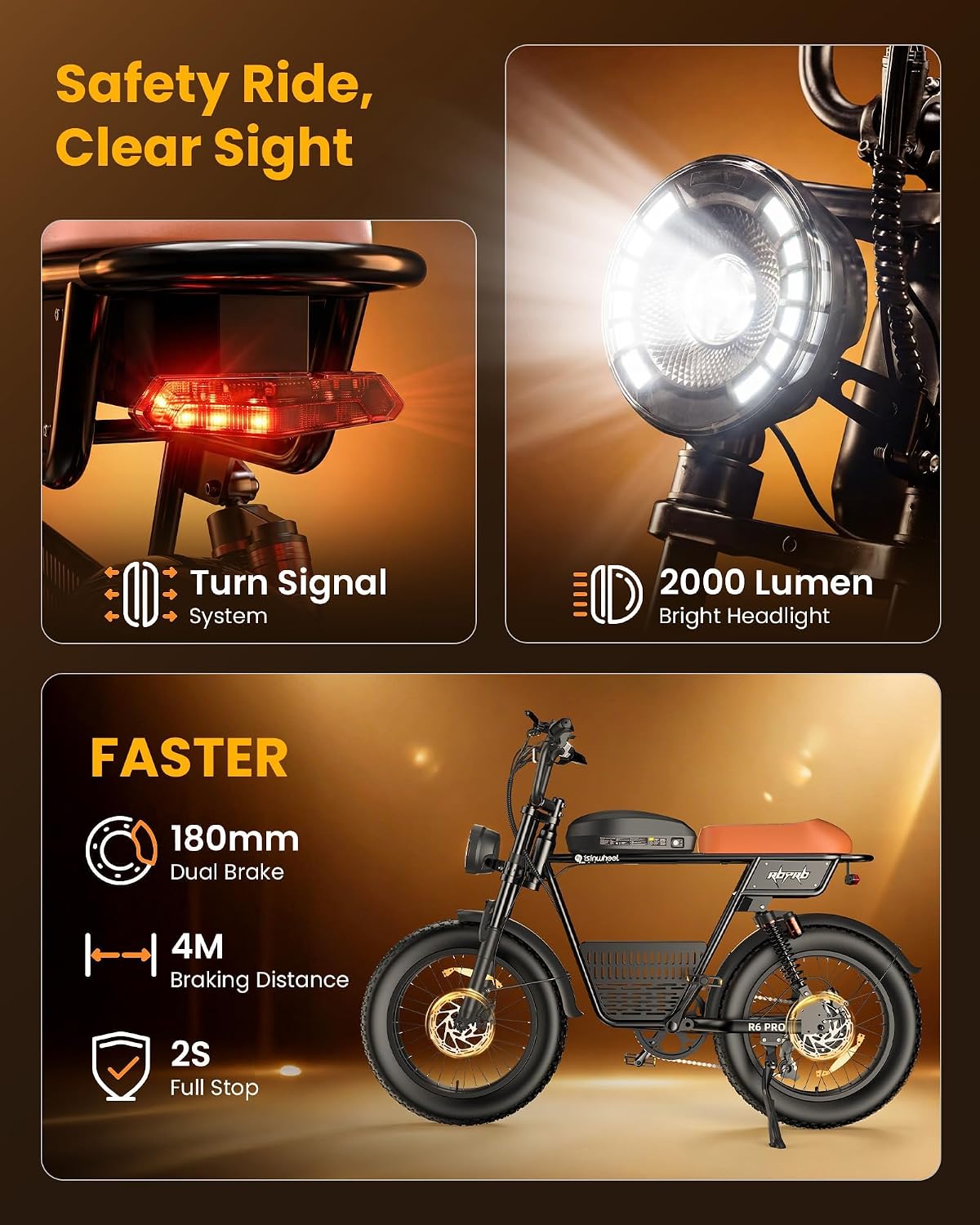 Electric Bike Adults 1000/1500W Ebike28/35MPH, 55-85 Miles Electric Motorcycle with 13/20AH Battery, 20' Fat Tire Electric Dirt Bike 7-Speed E-Bike Full Suspension, GPS Location (iOS Compatible)
