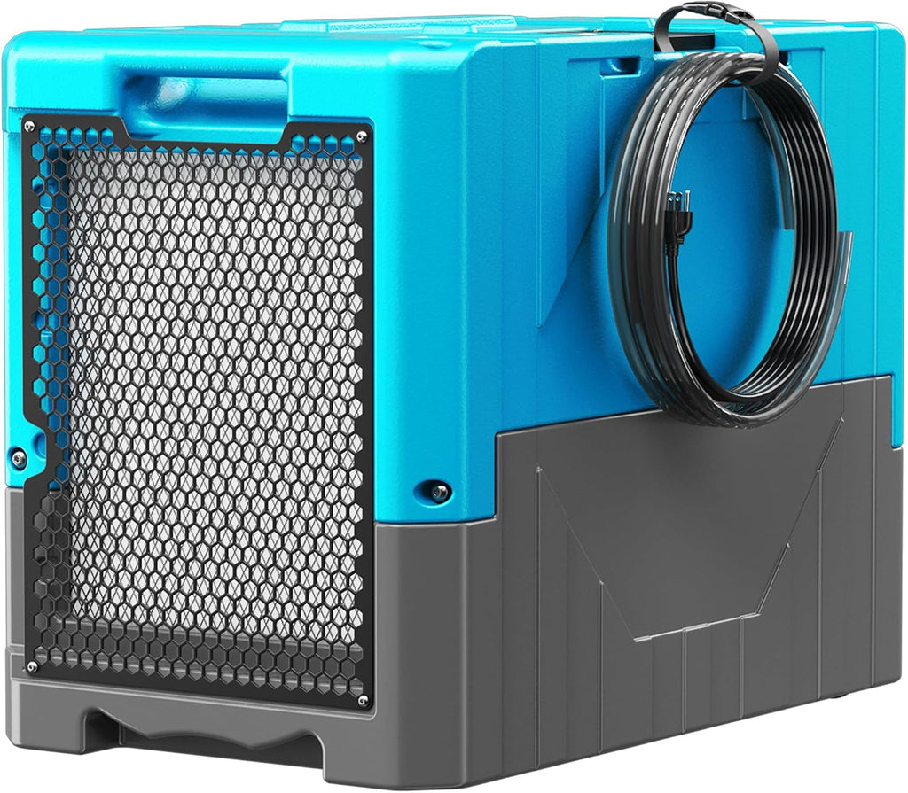 190Pints Commercial Dehumidifier for Basements with Pump Drain Hose, LGR Dehumidifiers with Wheels, Crawl Space Ddehumidifier for Basement, Warehouse and Garages Up to 6000 Sq.Ft, Blue-2026 Upgraded