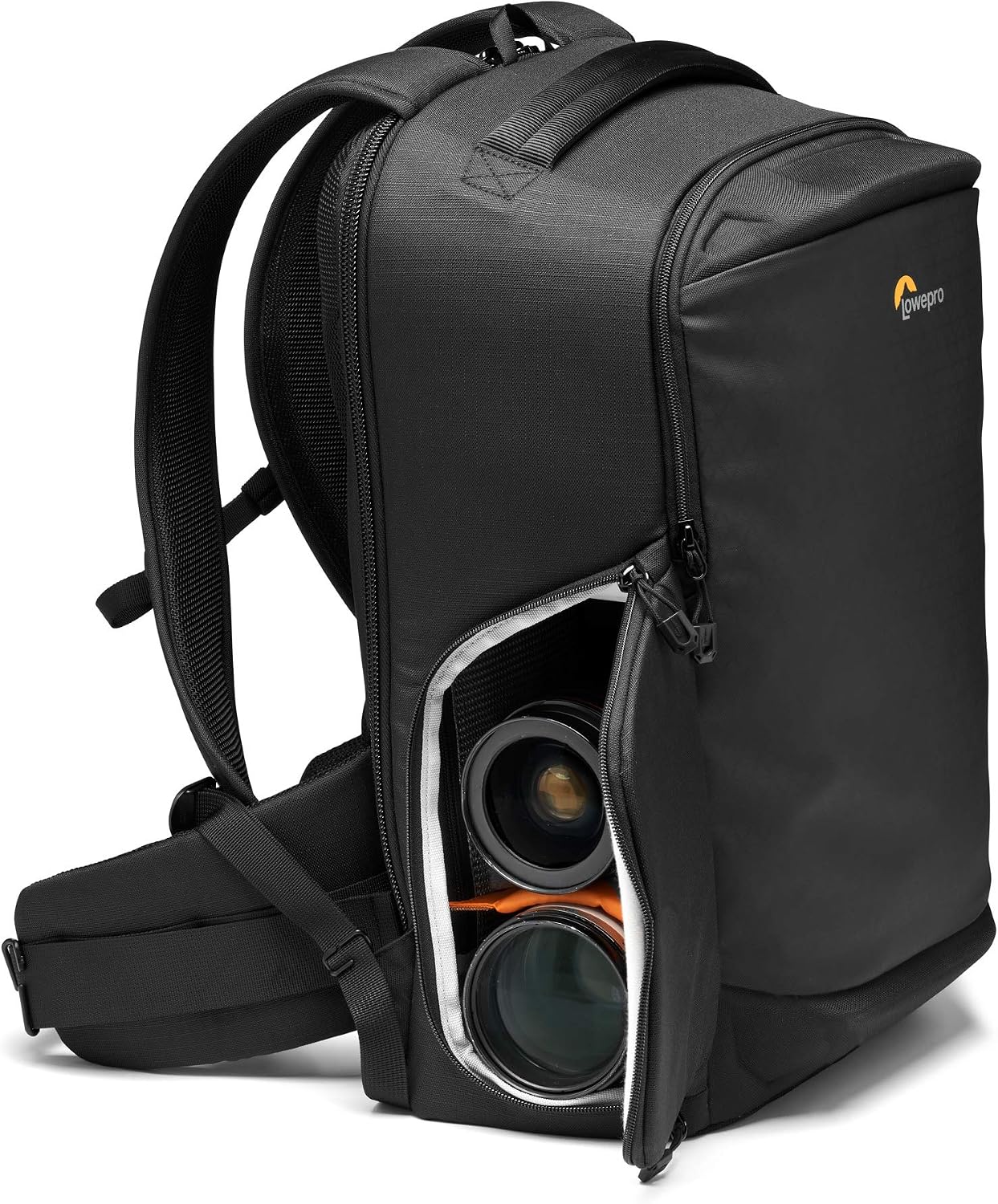 Lowepro Flipside BP 400 AW III Mirrorless and DSLR Camera Backpack - Black - with Rear Access - with Side Access - with Adjustable Dividers - for Mirrorless Like Sony α7 - LP37352-PWW