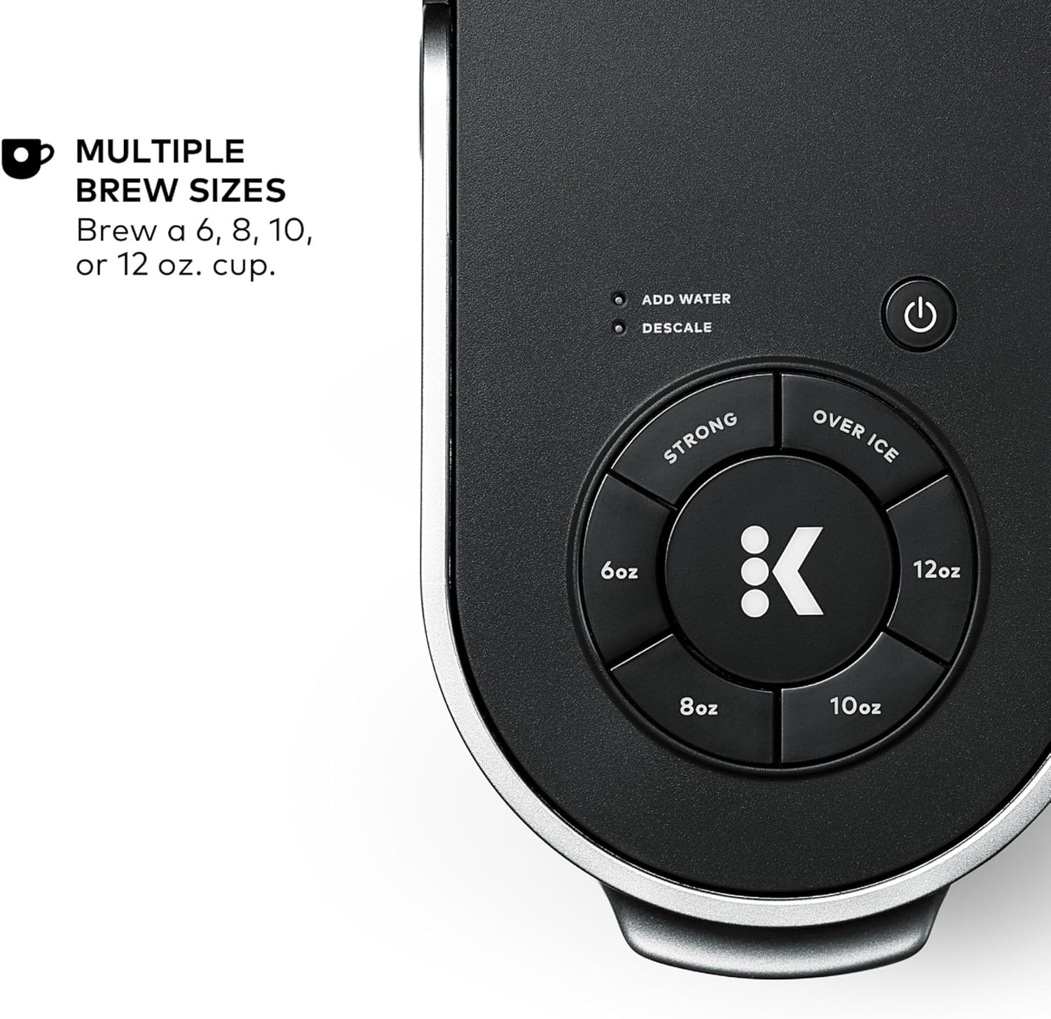 Keurig K-Supreme Single Serve K-Cup Pod Coffee Maker, MultiStream Technology, 4 Brew Sizes, 66oz Dual-Position Removable Reservoir, Black
