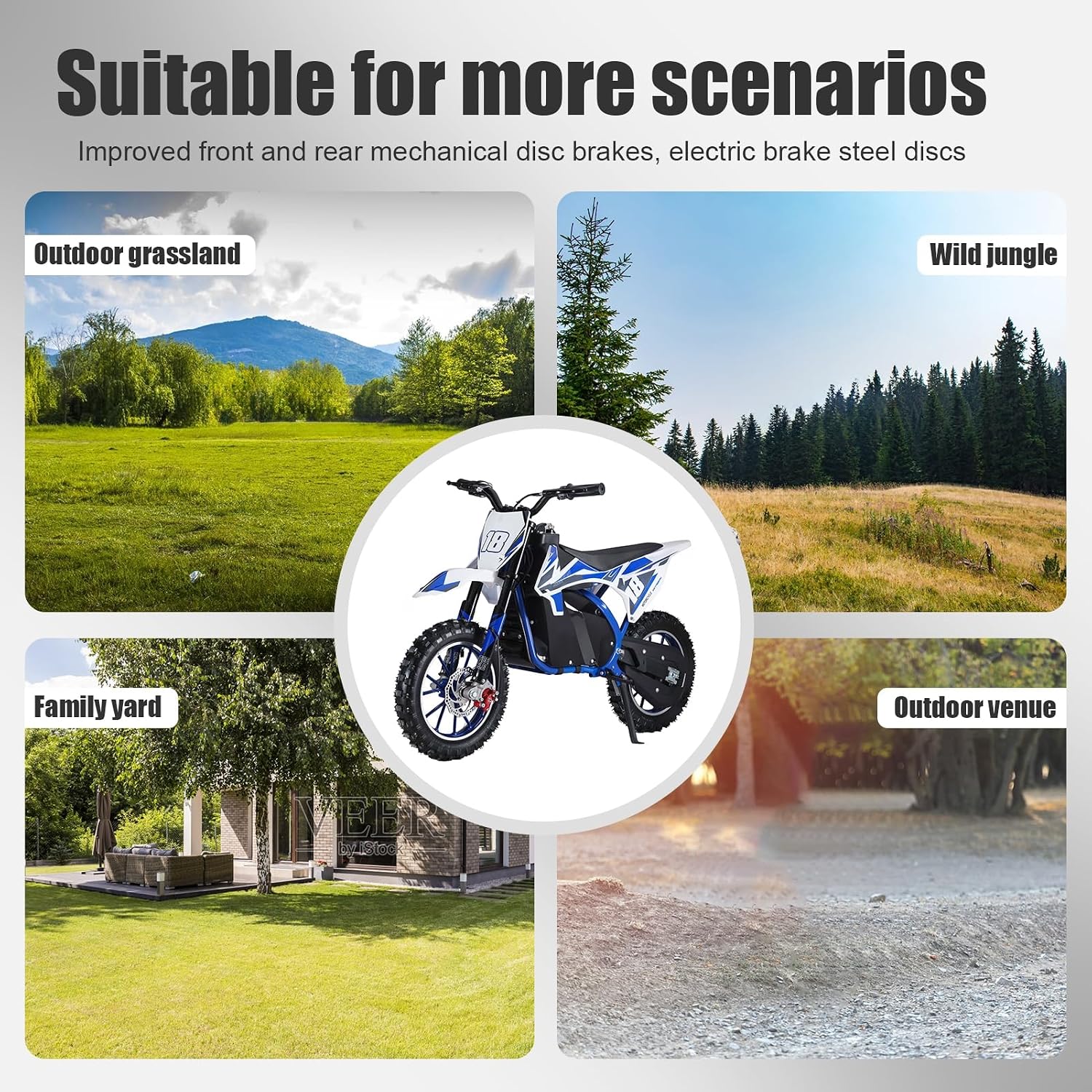 Mini Motorcycle,Stylish and Powerful Kids Dirt Bike with 36V 9A Battery-Stable Circuit System for Long Battery Life and User Safety,Speed: 25KM/H,6-14years