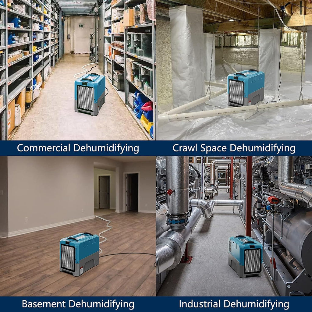 ALORAIR LGR Smart WiFi Commercial Dehumidifier up to 180 PPD (Saturation) with Pump, 5 Years Limited Warranty, Industrial Dehumidifiers, for Garage, Flood Restoration