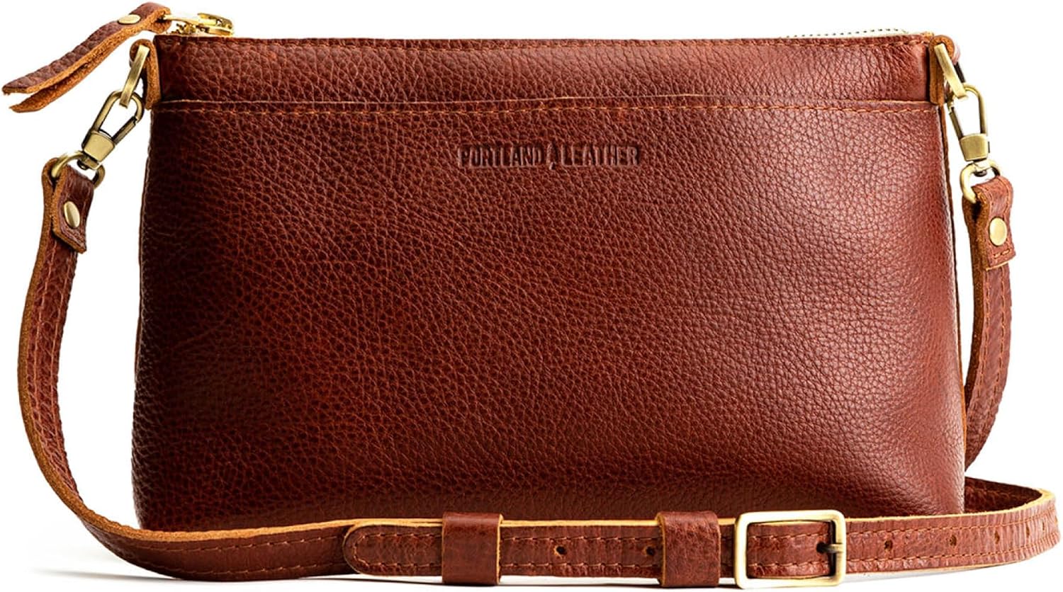 Portland Leather Goods Poppy Purse – Leather Handbag w/Removable Crossbody Strap – Handmade from the Finest Full-Grain Hides