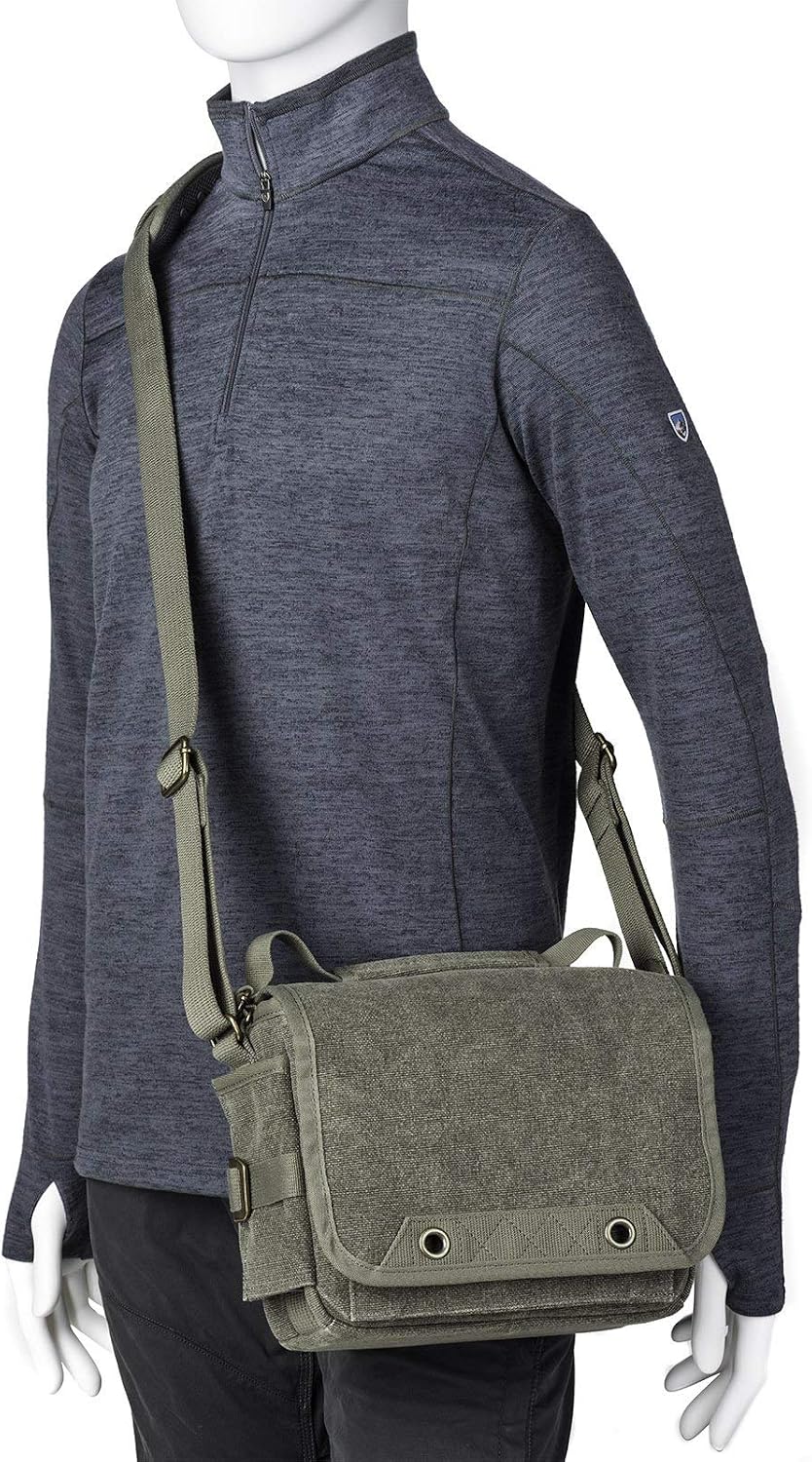 Think Tank Retrospective 5 V2.0 Canvas Shoulder Bag for Mirrorless or Standard DSLR Cameras and Photo Accessories - Pinestone - Small