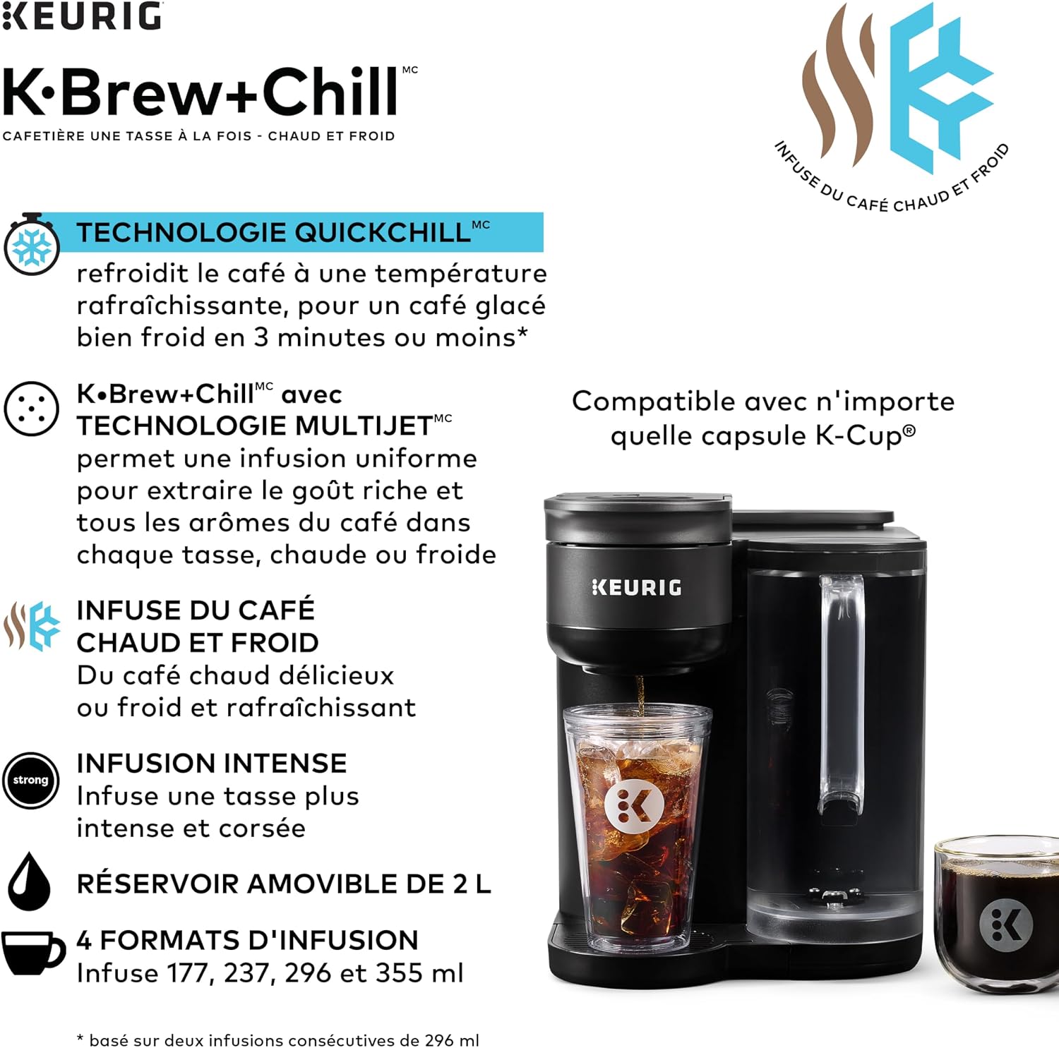 K-Brew+Chill, Single Serve Hot & Cold K-Cup Pod Coffee Maker
