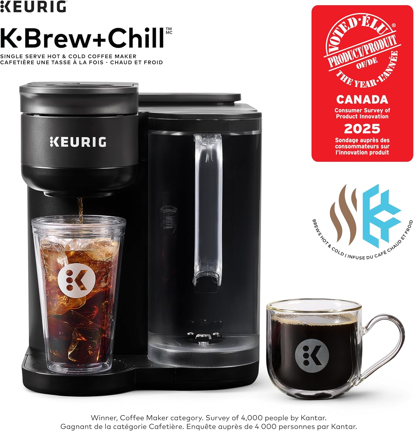 K-Brew+Chill, Single Serve Hot & Cold K-Cup Pod Coffee Maker