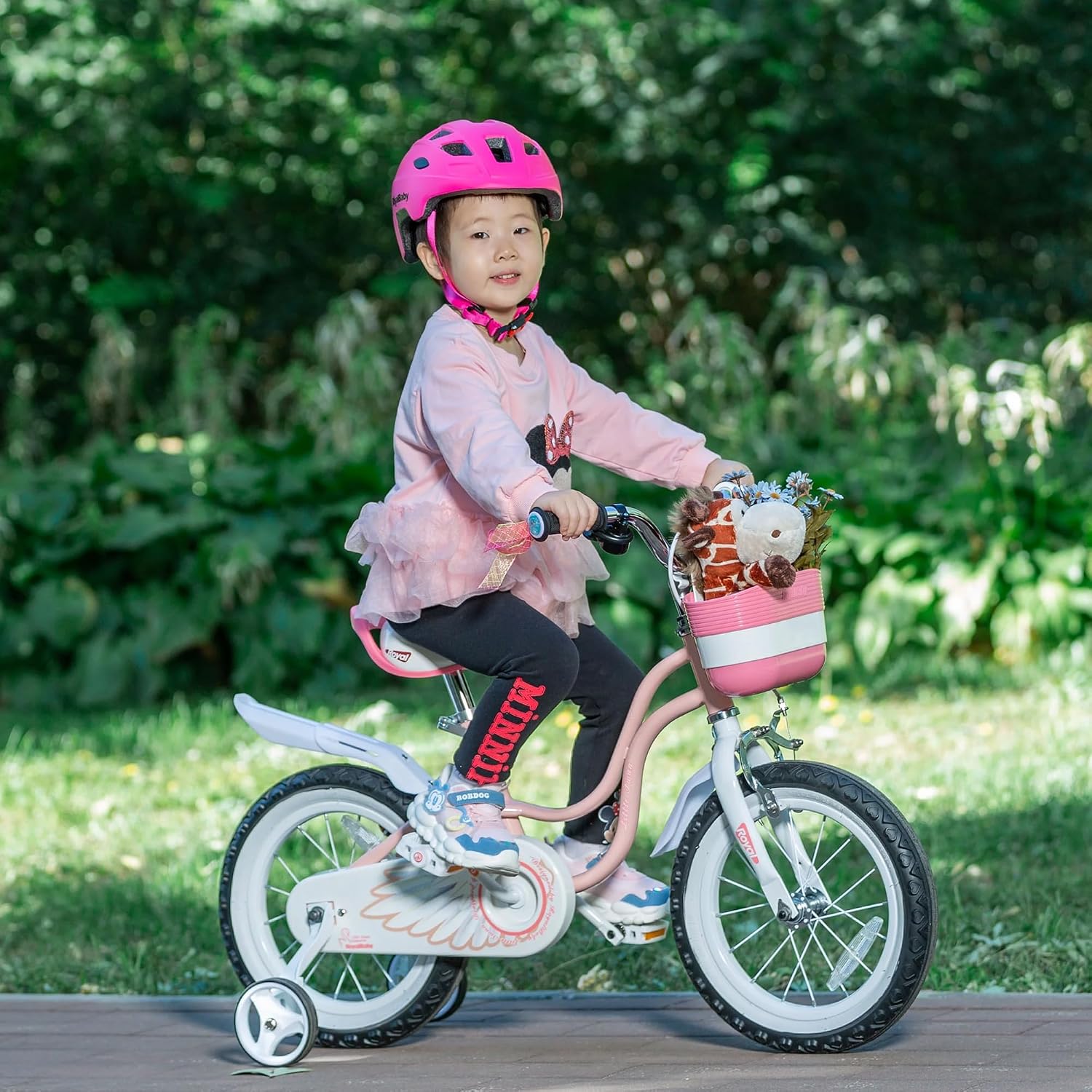 Royalbaby Princess Girls Kids Bike 12 14 16 18 20 Inch Children Bicycle with Basket for Age 3-12 Years