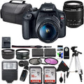 Canon EOS Rebel T7 DSLR Camera with 18-55mm Lens (Black) (Renewed) (Camera w/Advanced Bundle)