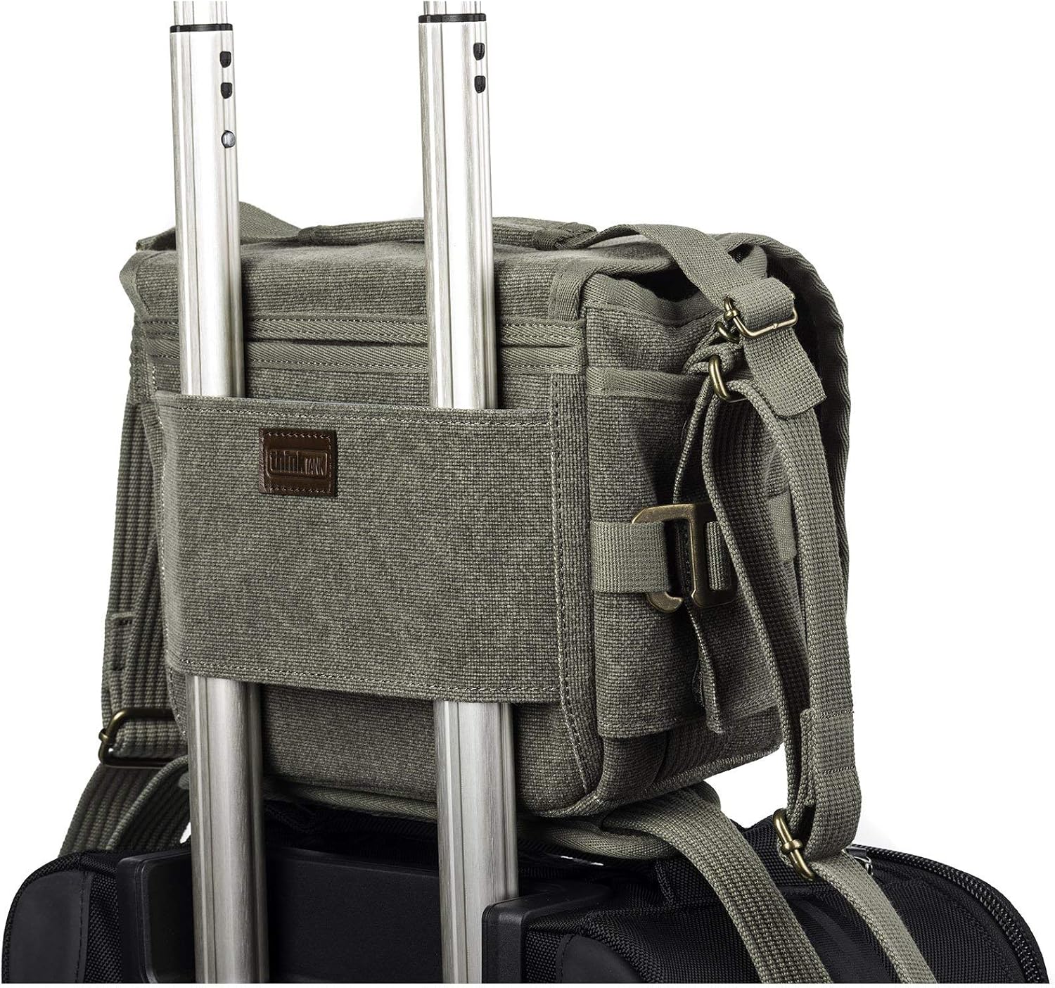 Think Tank Retrospective 5 V2.0 Canvas Shoulder Bag for Mirrorless or Standard DSLR Cameras and Photo Accessories - Pinestone - Small