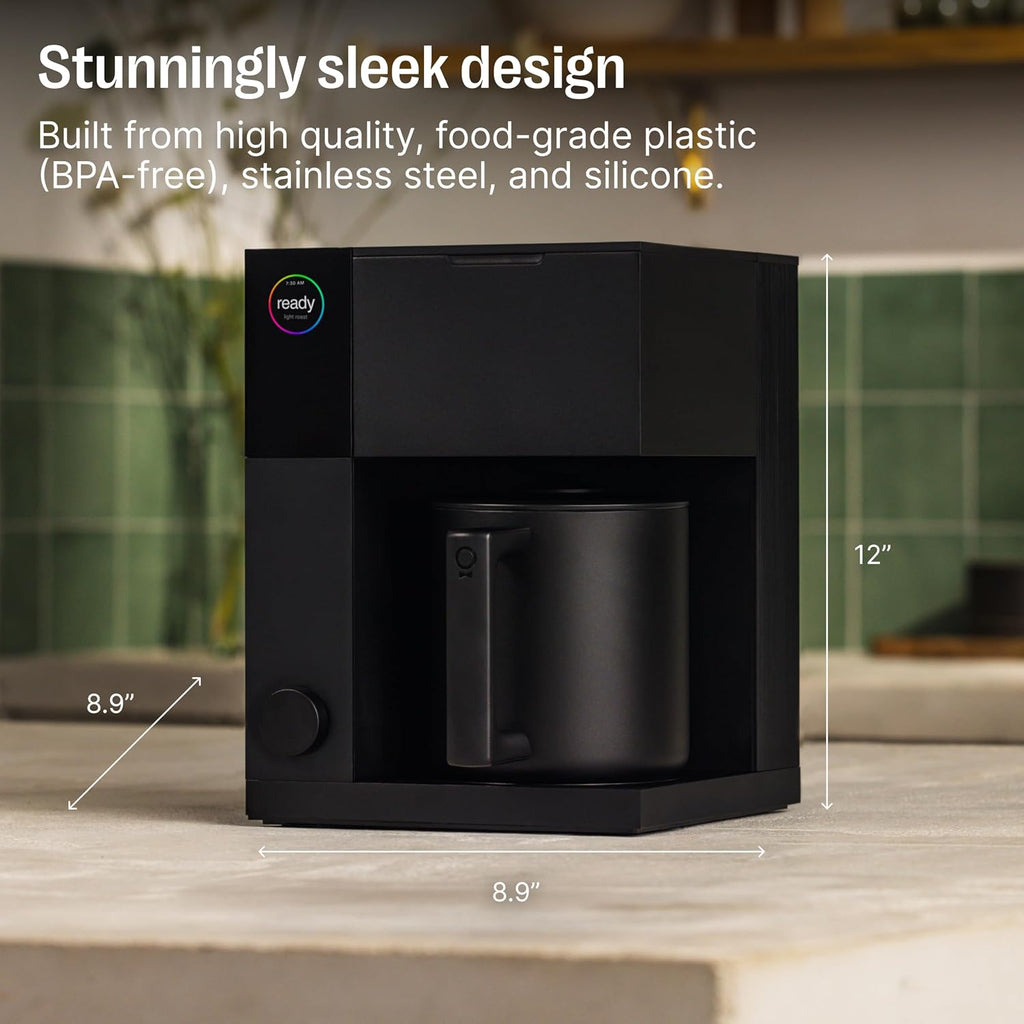 Fellow Aiden Precision Drip Coffee Maker, Thermal Carafe, Perfect Temperature Control, Bloom Cycle, Single Serve to 10 Cup Capacity, Malted Chocolate