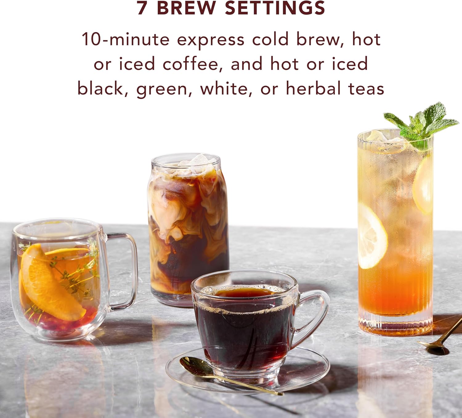 Mr. Coffee Perfect Brew, Intelligent Coffee Maker, Cold Brew Maker & Tea Brewer