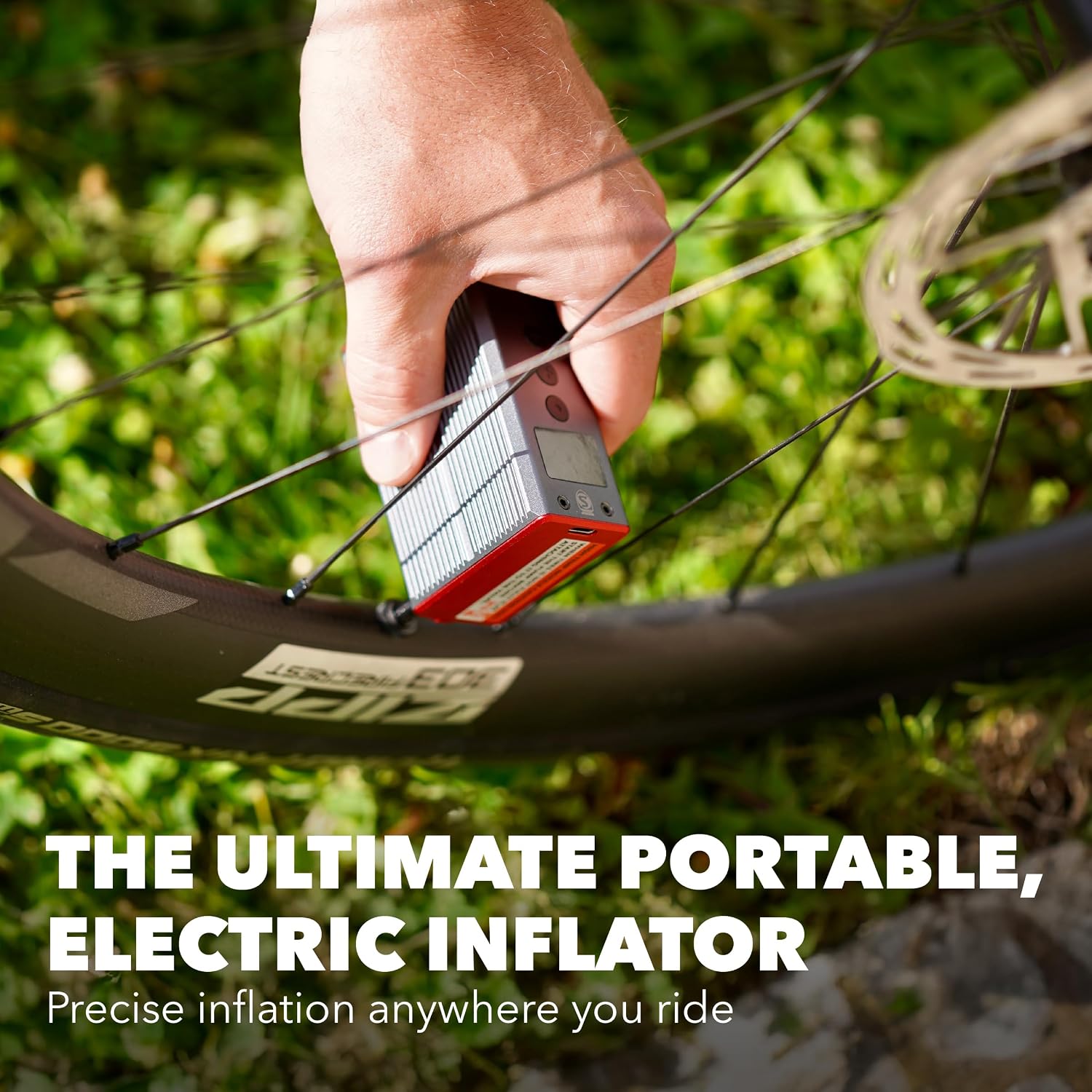 SILCA ELETTRICO Electric Bike Pump - Digital Bicycle Tire Pump with Auto Shut-Off, USB-C Rechargeable, Ultra-Light & TSA-Compliant for Travel - Universal Compatibility