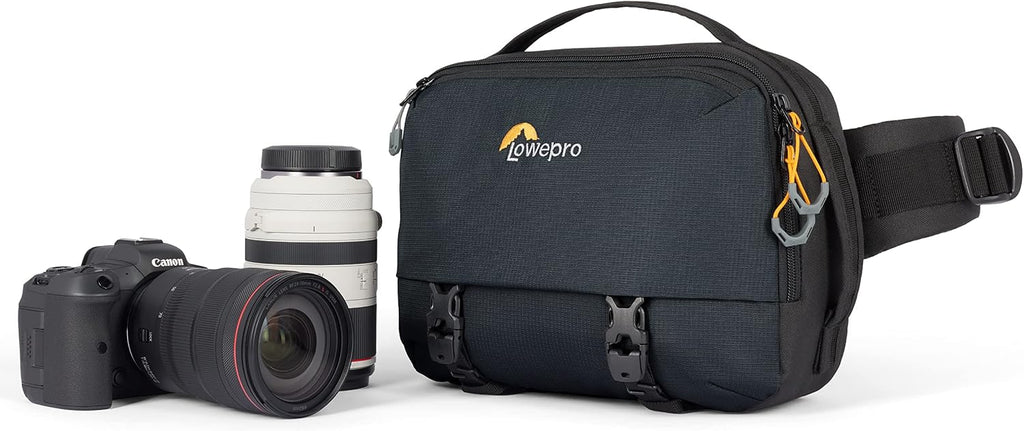 Lowepro Trekker Lite SLX 120, Compact Camera Backpack with Tablet Pocket, Camera Bag for Full Frame Mirrorless, Tripod Attachment, Water Bottle Holder, Black