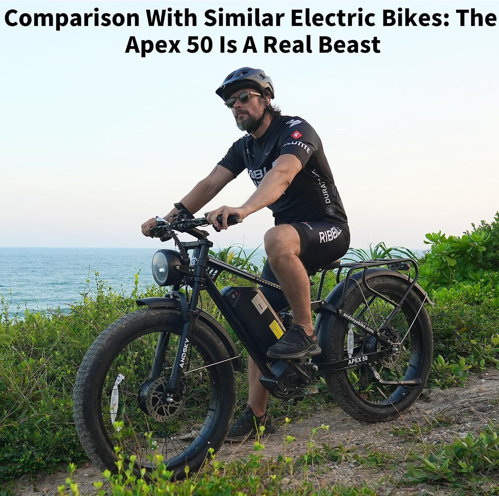 9000W Peak Dual Motor Electric Bike for Adults, 52V/48V 26' Fat Tire Full Suspension, 40-47MPH & 110 Miles, Hydraulic Brakes, UL2849