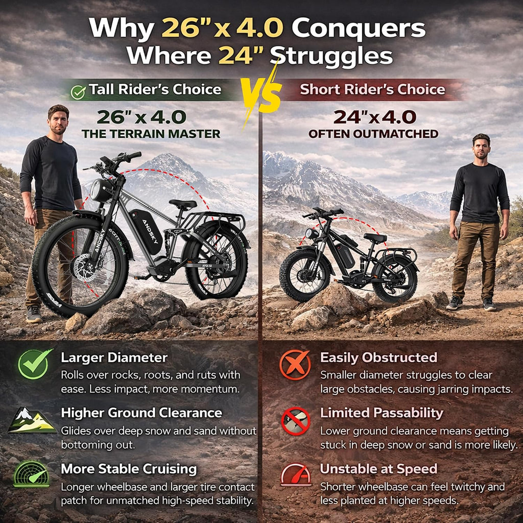 9000W Peak Dual Motor Electric Bike for Adults, 52V/48V 26' Fat Tire Full Suspension, 40-47MPH & 110 Miles, Hydraulic Brakes, UL2849