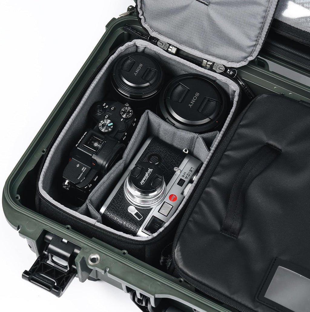 NANUK N-PVD Messenger Bag for Camera and Drone, Black - 15L