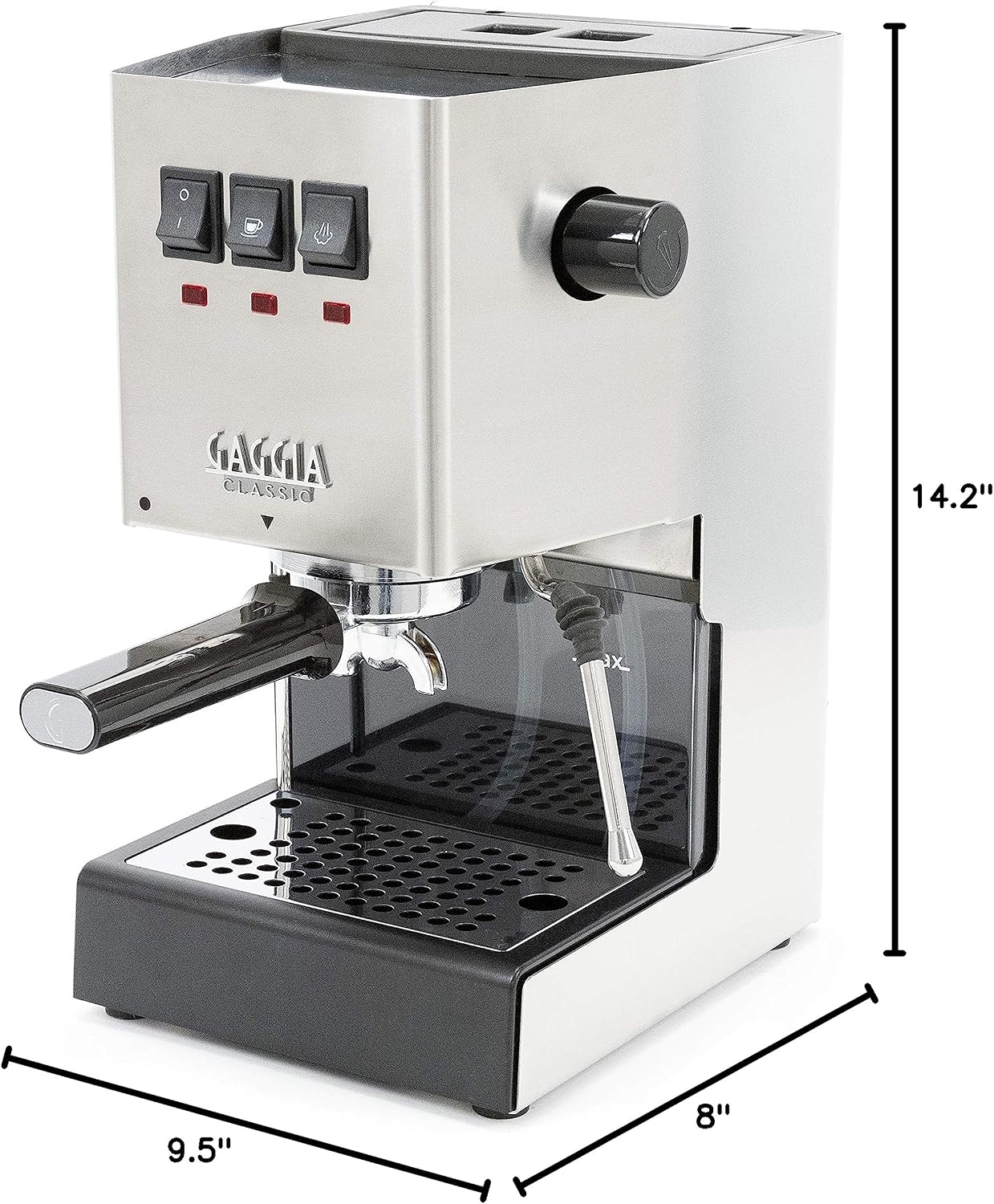 Gaggia RI9380/46 E24 Espresso Machine, Brushed Stainless Steel