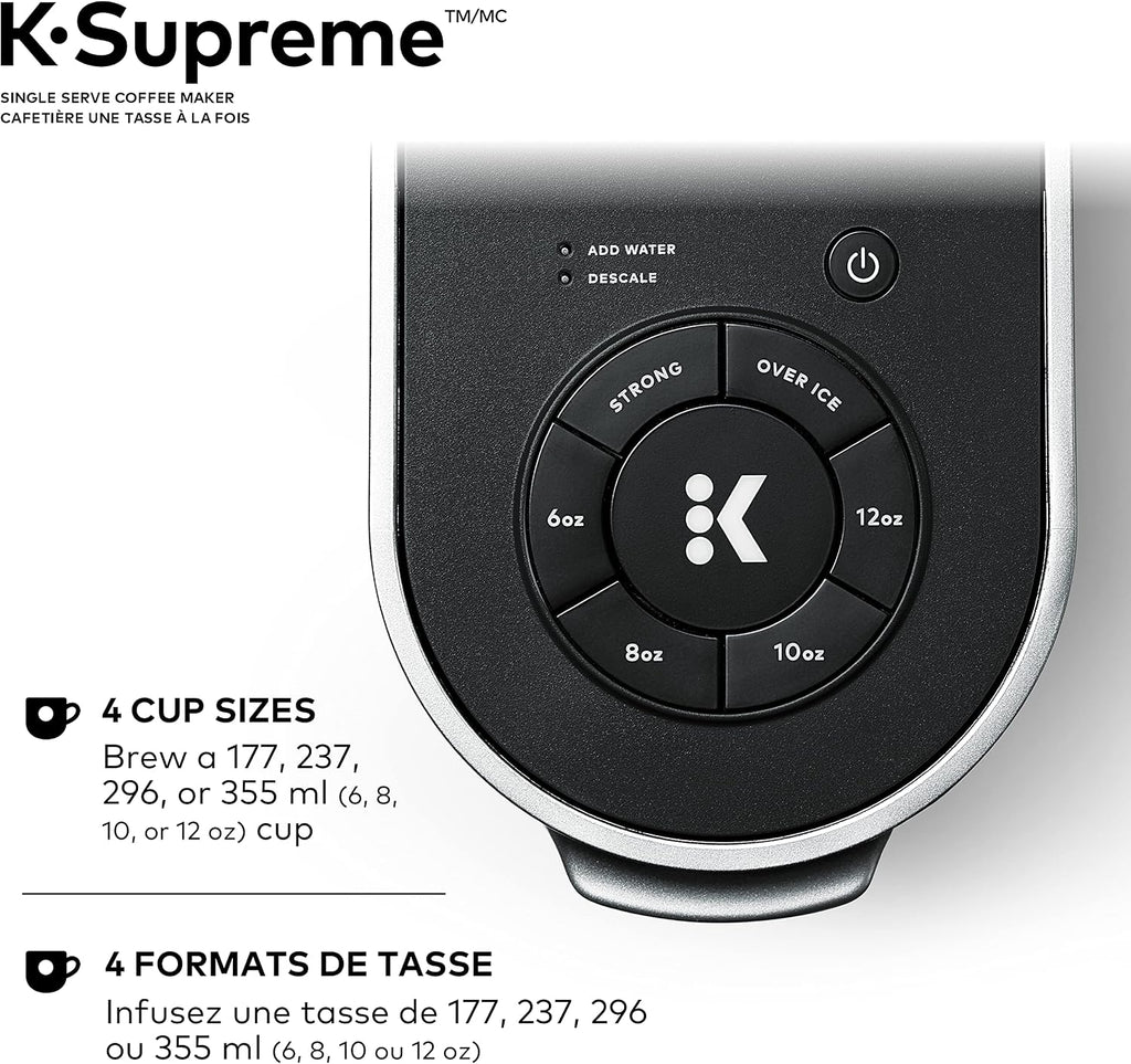 Keurig K-Supreme Coffee Maker, Single Serve K-Cup Pod Coffee Brewer, With MultiStream Technology, 66 Oz Dual-Position Reservoir