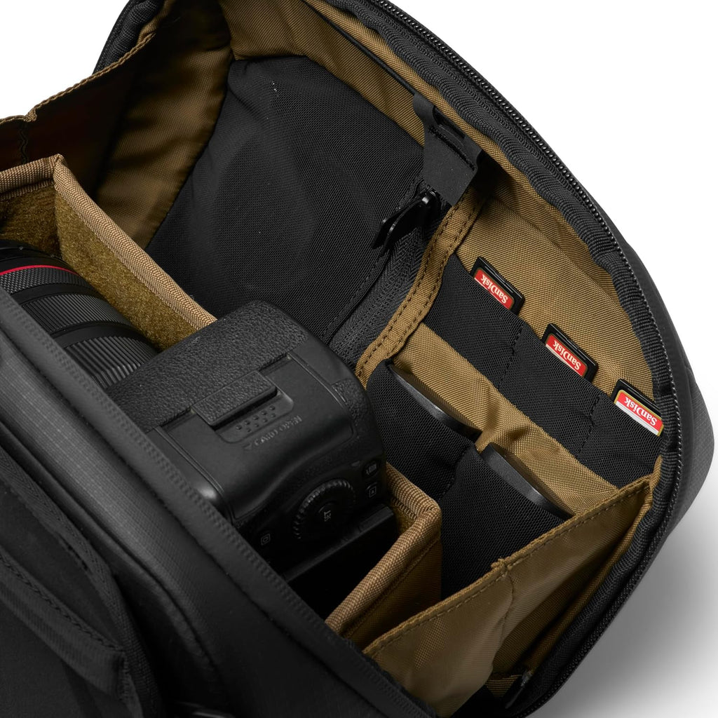 NOMATIC McKinnon Camera Sling 5L: Compact Camera Bag for Photographers with Quick Access, Secure Gear Storage, Lightweight Crossbody Design & External Straps for Easy Tripod Attachment