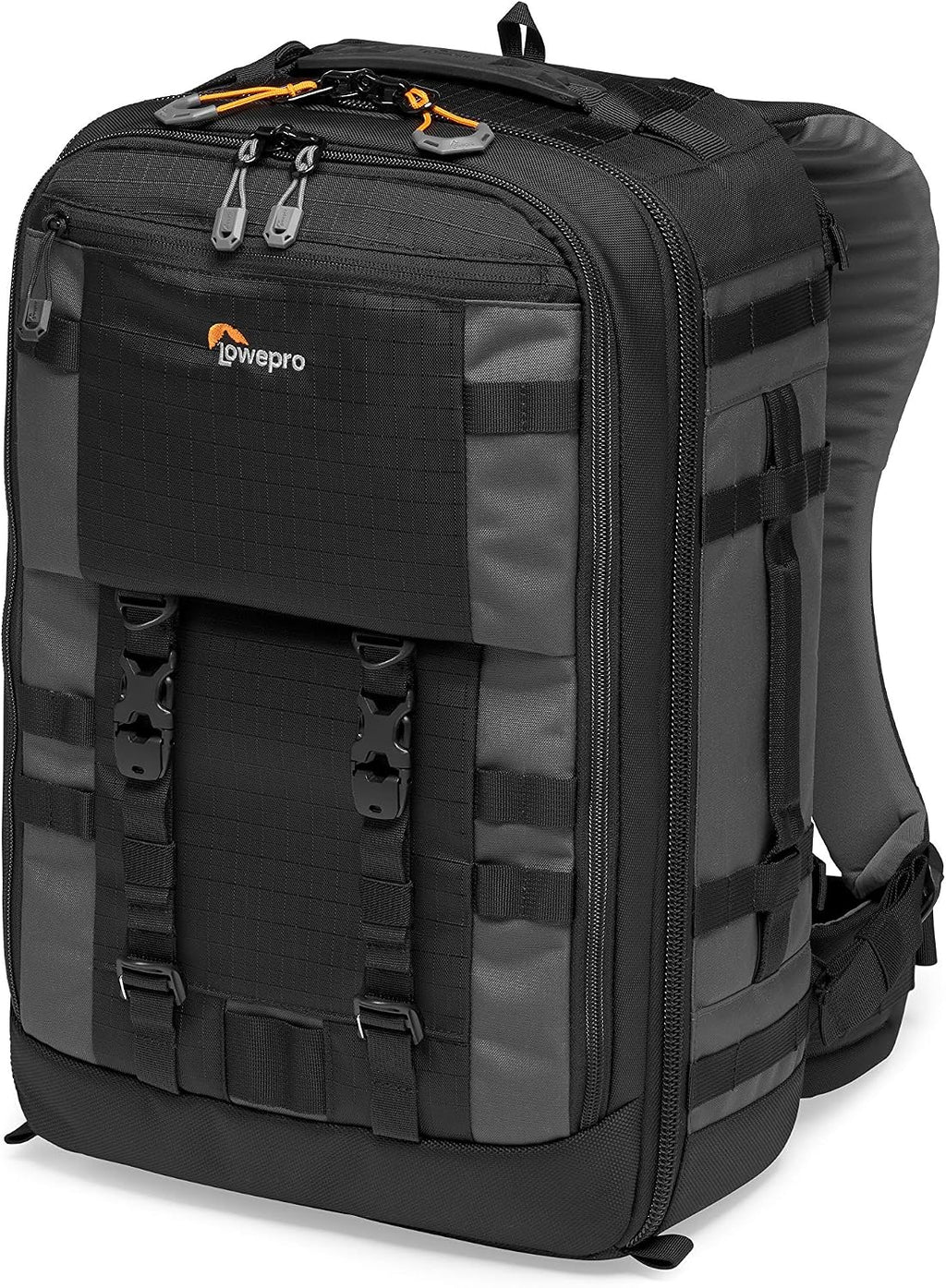 Lowepro Pro Trekker BP 350 AW II,Outdoor Camera Bag,Camera Backpack with Recycled Fabric,Fits 15' Laptop or Tablet,MaxFit Dividers,Weatherproof Cover, Mirrorless or DSLR Camera Case,Black or Dark Grey
