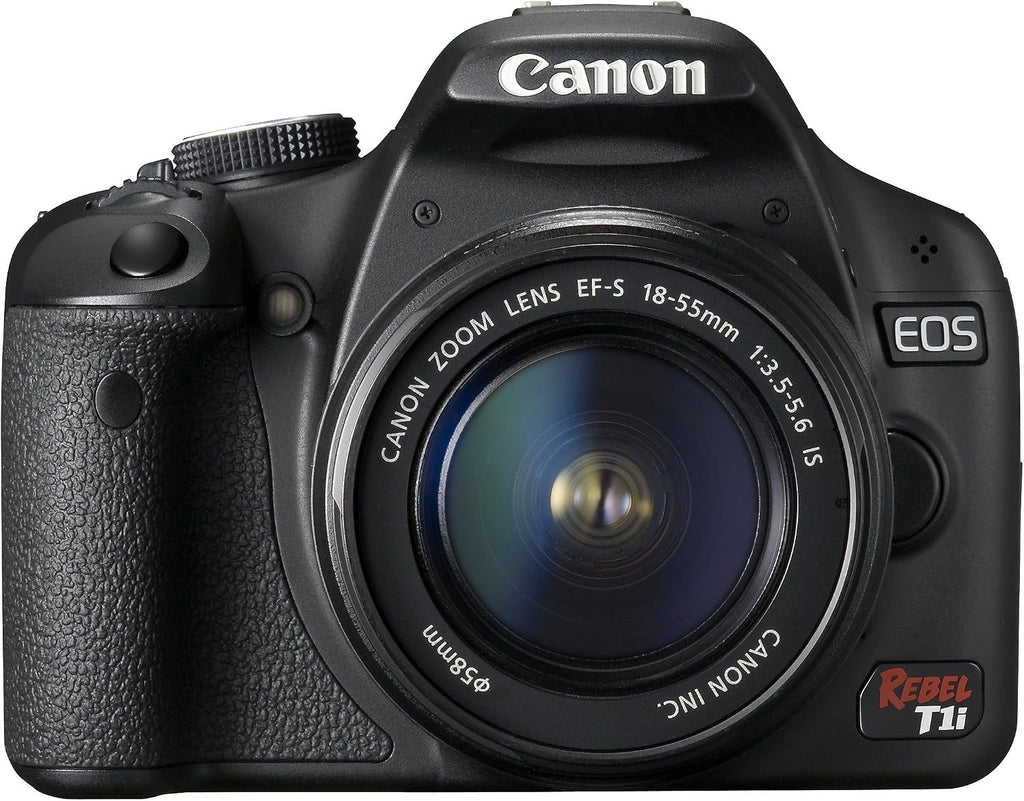 Canon EOS Rebel T1i 15.1 MP CMOS Digital SLR Camera with 3-Inch LCD and EF-S 18-55mm f/3.5-5.6 IS Lens (Renewed)