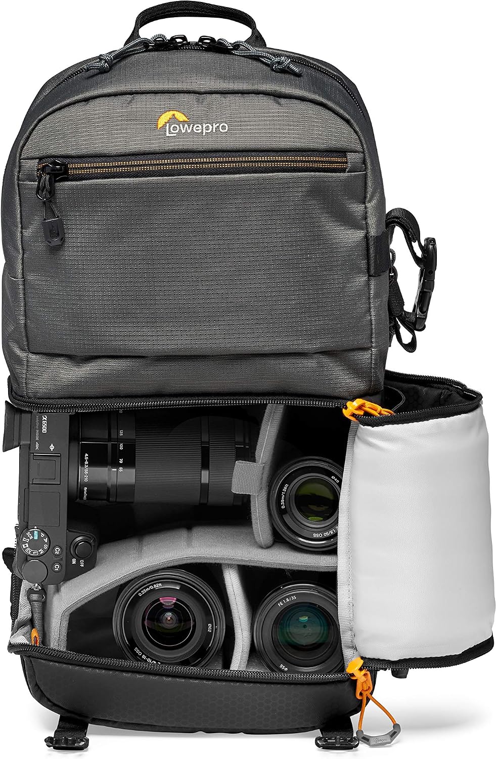 Lowepro Slingshot SL 250 AW III Mirrorless and DSLR Sling Camera Bag with QuickDoor Access and 10 inch Tablet Compartment DSLR Accessories - for Sony A7, iPad, Surface Pro - 300D Ripstop - Grey, Model: LP37334-PWW