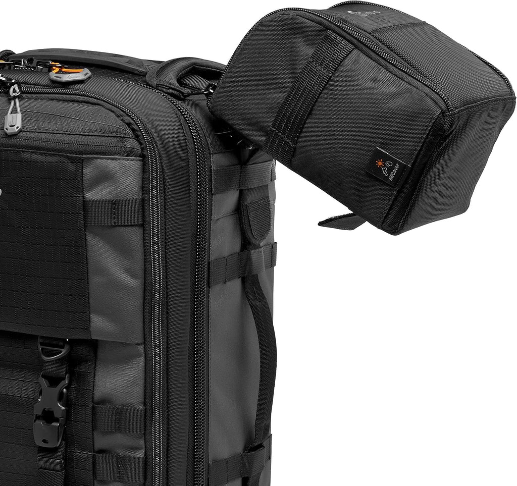 Lowepro Pro Trekker BP 350 AW II,Outdoor Camera Bag,Camera Backpack with Recycled Fabric,Fits 15' Laptop or Tablet,MaxFit Dividers,Weatherproof Cover, Mirrorless or DSLR Camera Case,Black or Dark Grey