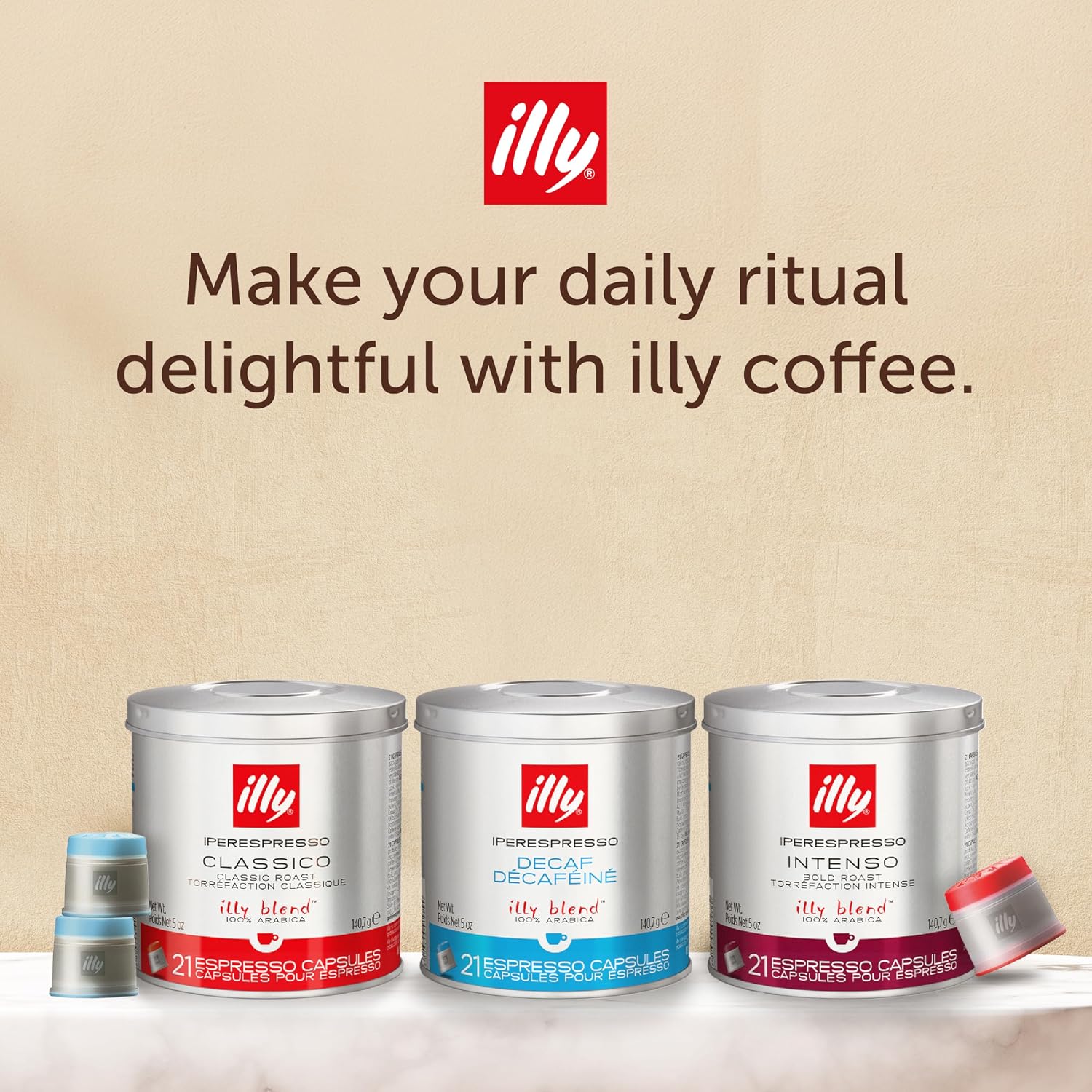 Illy iperEspresso capsules - 21 Count Capsules per Can - Parent