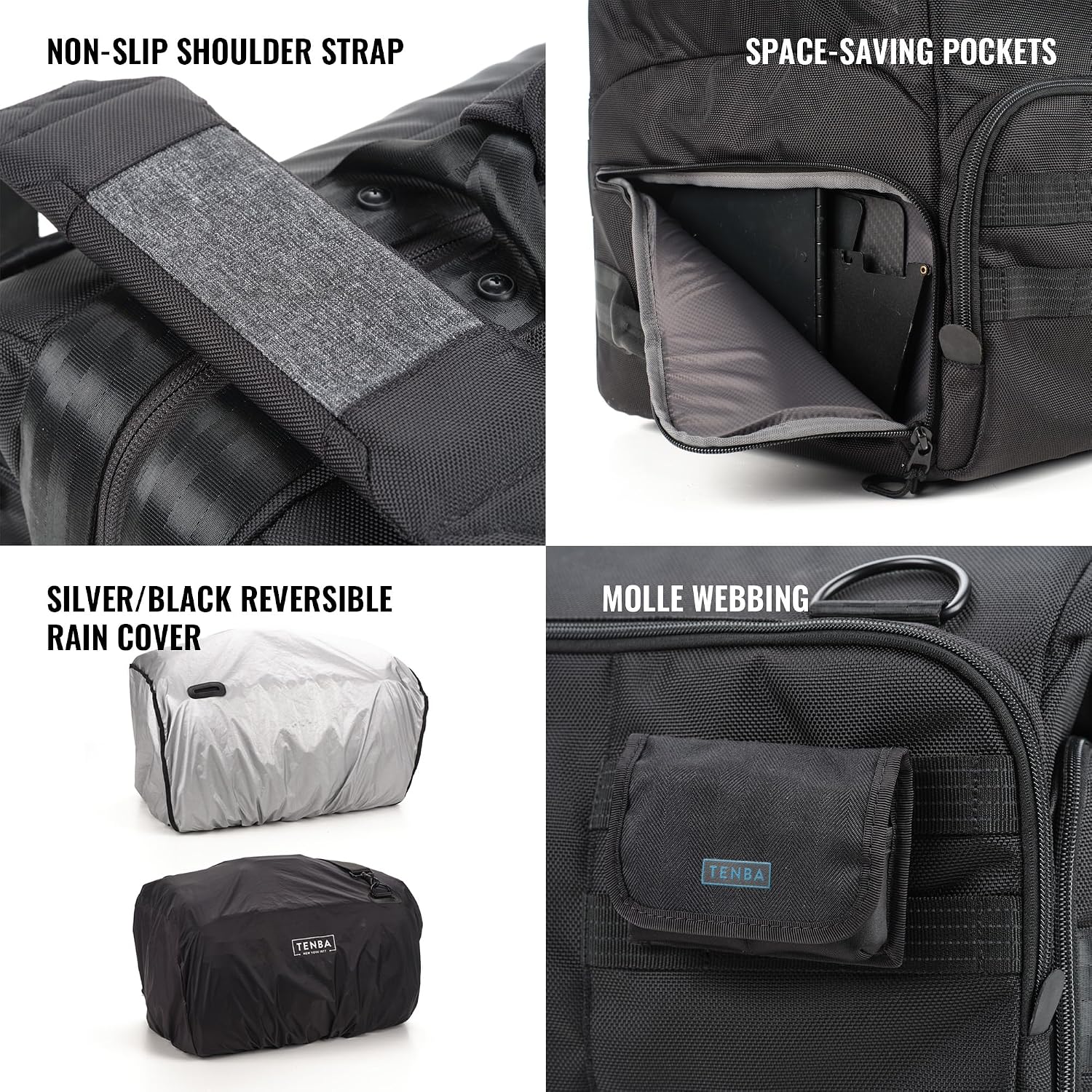 Tenba Cineluxe v2 Shoulder Bag 21 Hightop - Black
