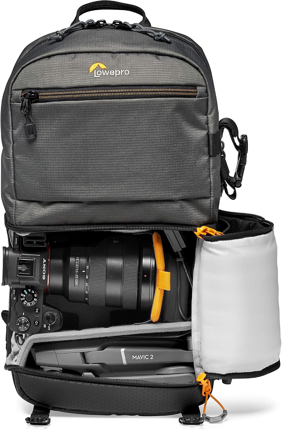 Lowepro Slingshot SL 250 AW III Mirrorless and DSLR Sling Camera Bag with QuickDoor Access and 10 inch Tablet Compartment DSLR Accessories - for Sony A7, iPad, Surface Pro - 300D Ripstop - Grey, Model: LP37334-PWW