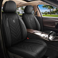 AOMSAZTO Car Seat Covers Full Set Fit for Nissan Rogue 2010-2025 2026 Waterproof Faux Leather Car Seat Cushions Automotive 5 Seat Covers Set（Black）