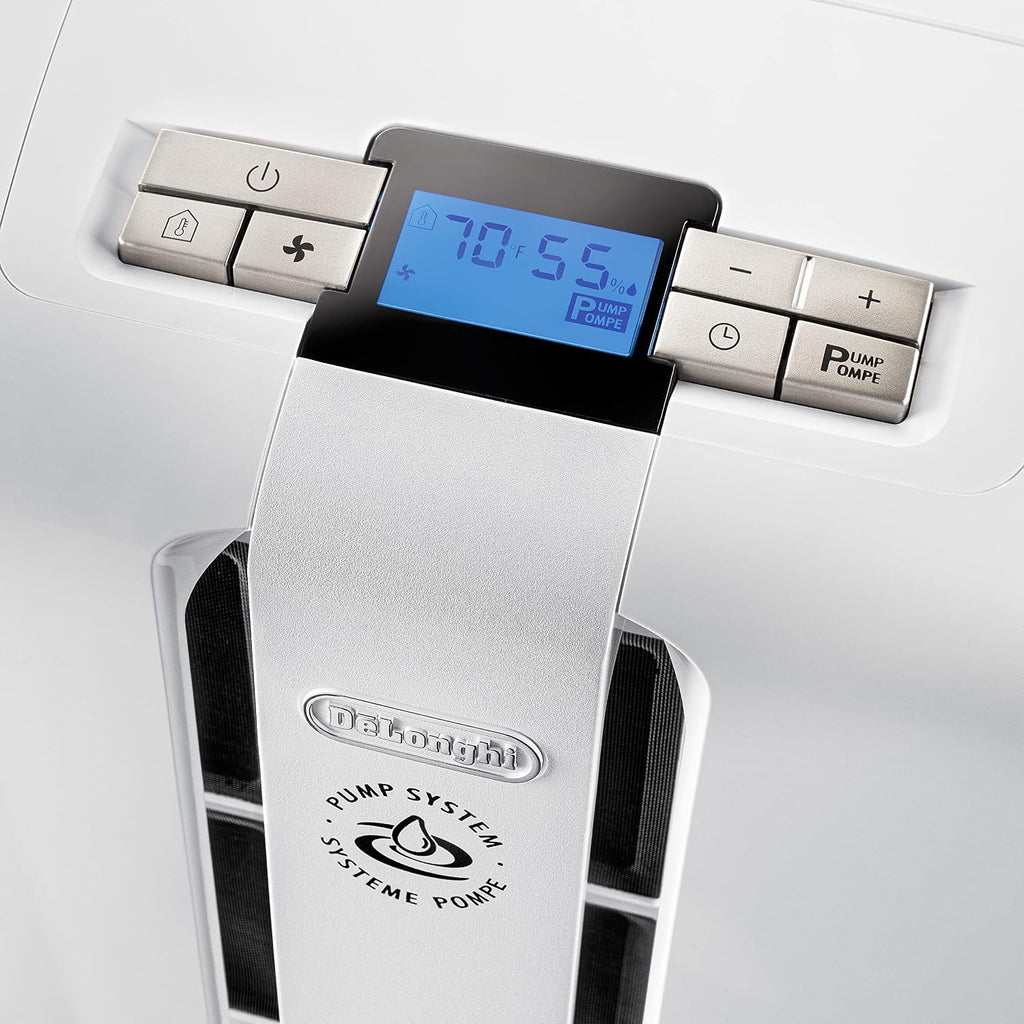 De'Longhi 50 Pint Dehumidifier with Pump, White