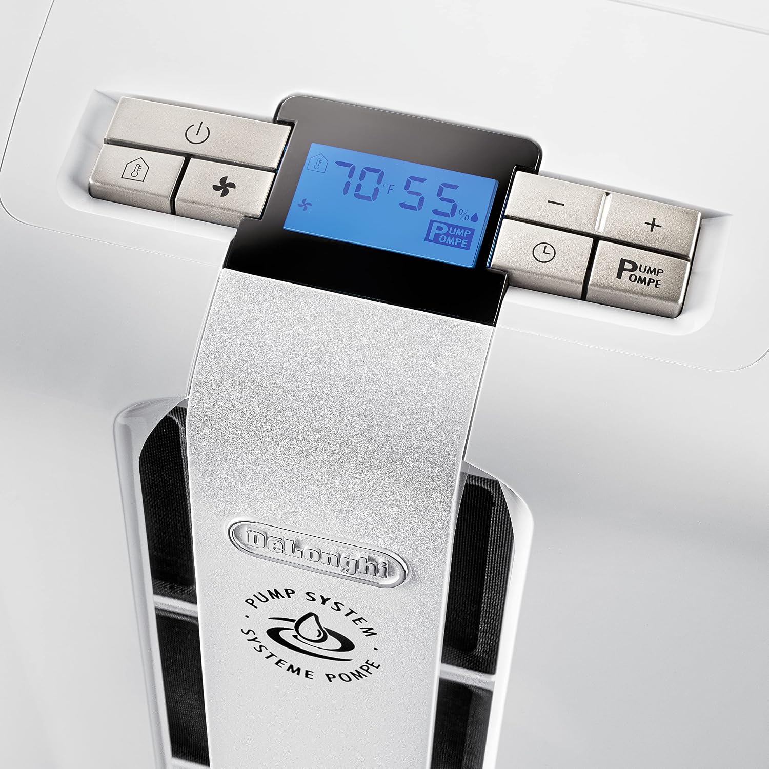 De'Longhi 50 Pint Dehumidifier with Pump, White
