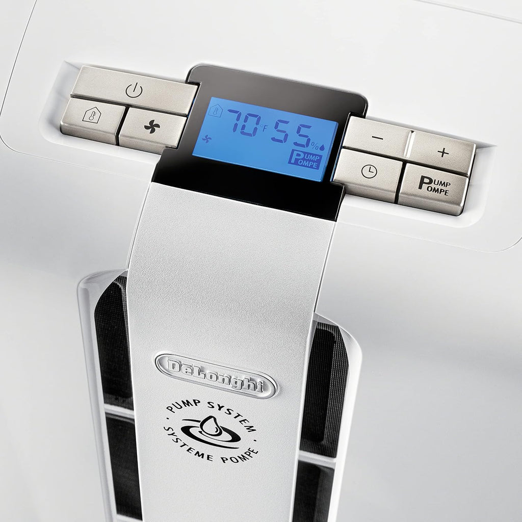 De'Longhi 50 Pint Dehumidifier with Pump, White