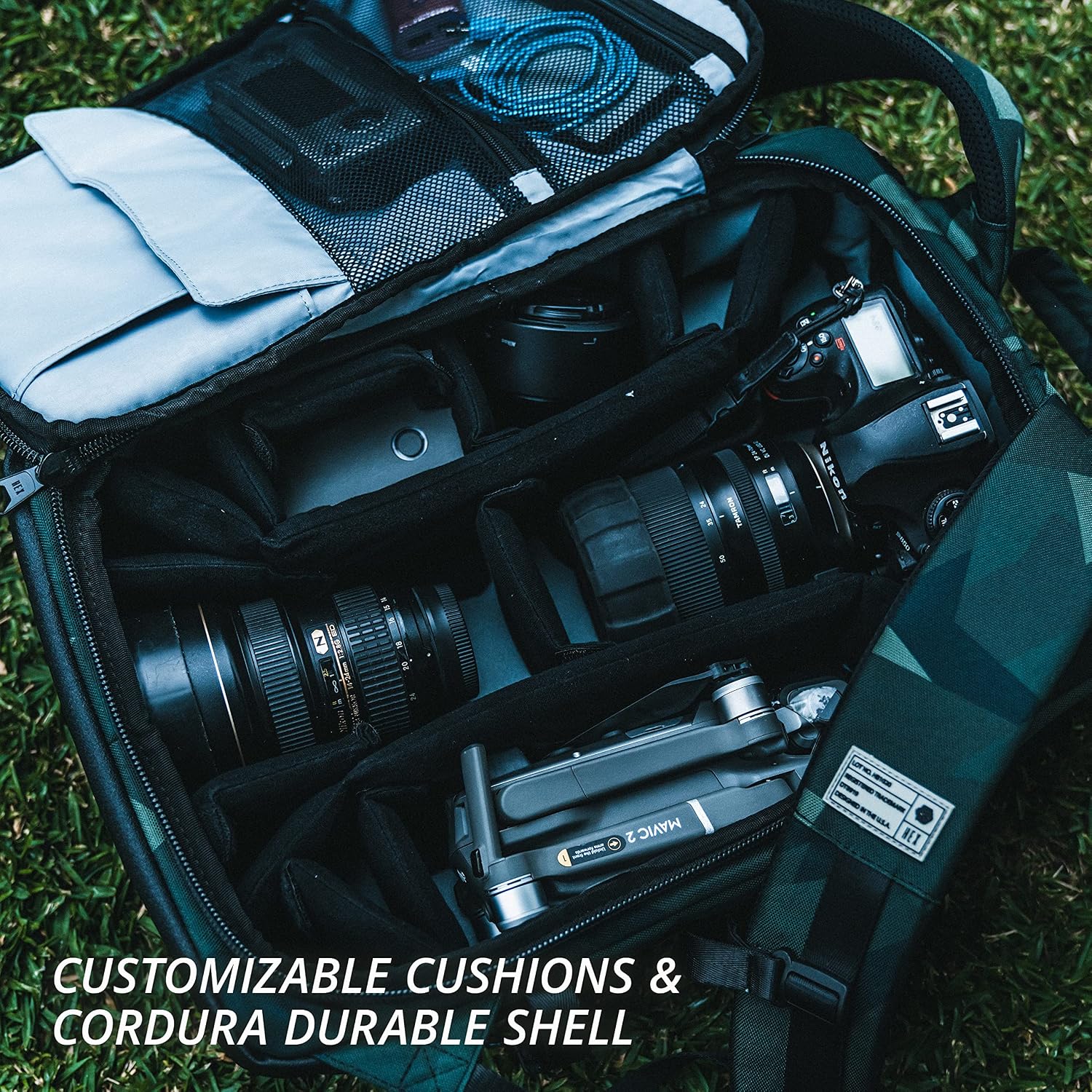 HEX Ranger DSLR XL Camera Sling – with Adjustable Carry Straps, Ample Interior Dividers, Water-Resistant Fabric, YKK Premium Zippers & More – Black