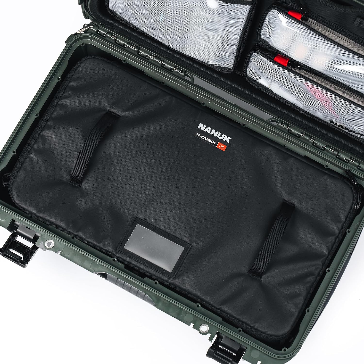 NANUK N-Cubik 13L Camera Bag Insert– Large Water-Resistant Cube – Shockproof Protective Camera Insert for Backpack (11.4'x 20.4' x 5.1')