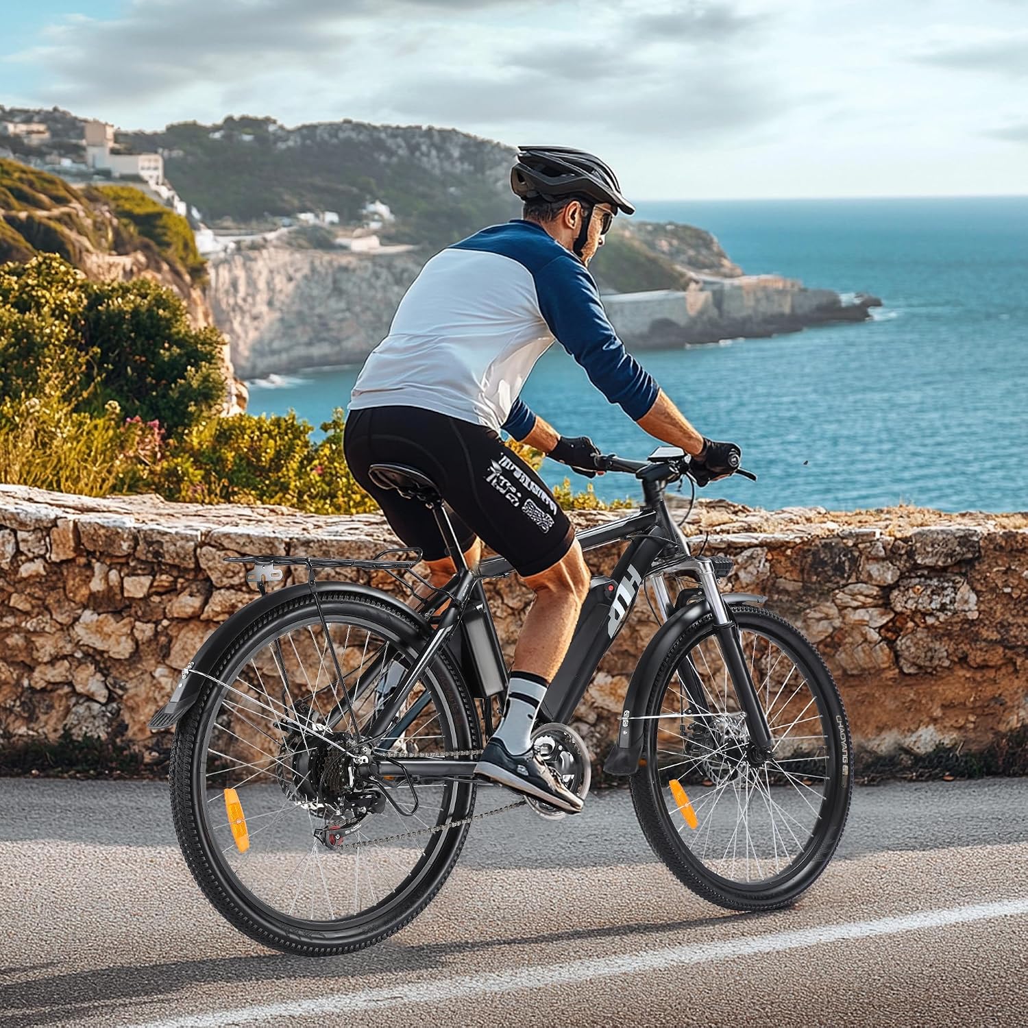 ZNH Electric Bike for Adults, 1000W Peak Motor 28MPH Mountain Ebike, 48V 13Ah Removable Battery Up to 65 Miles, 26' Electric Bicycle with 21-Speed Gear & Front Suspension, UL 2849 Certified